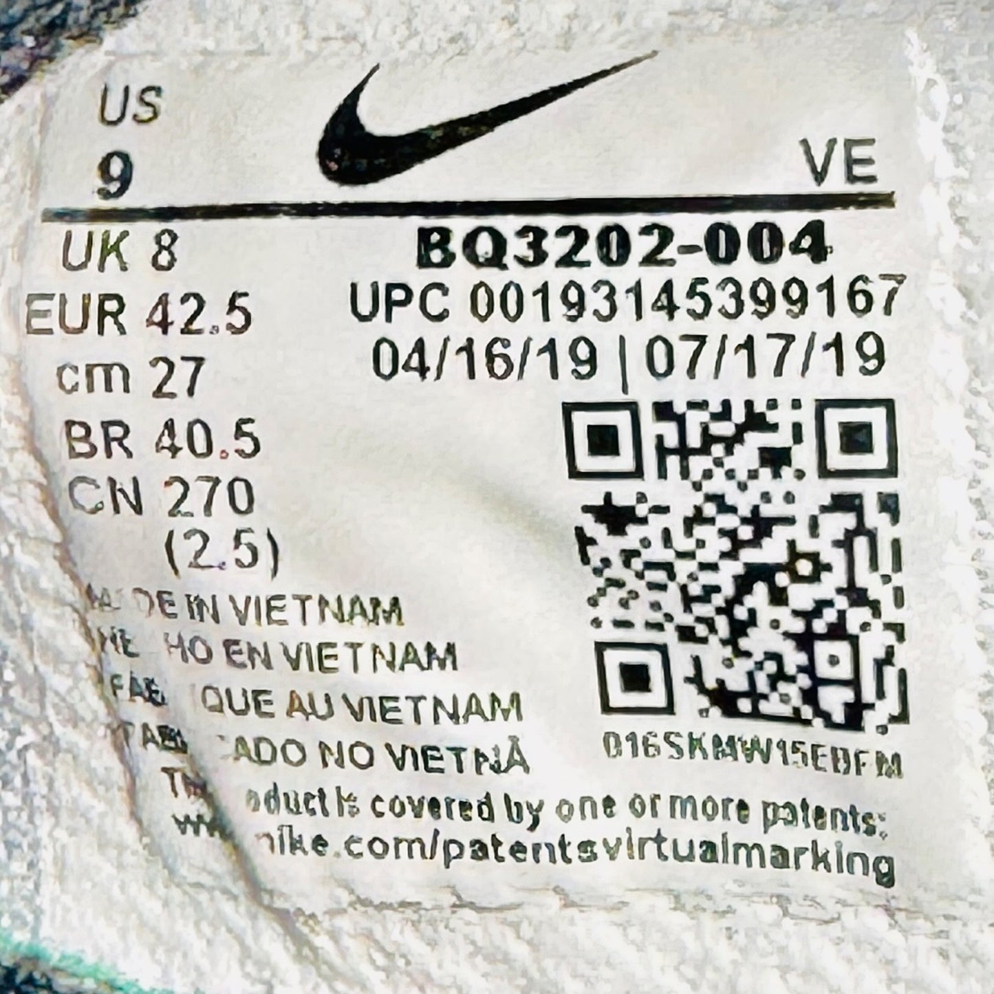 Nike Zoom Gravity Shoes (Size 42.5) - BQ3202-004