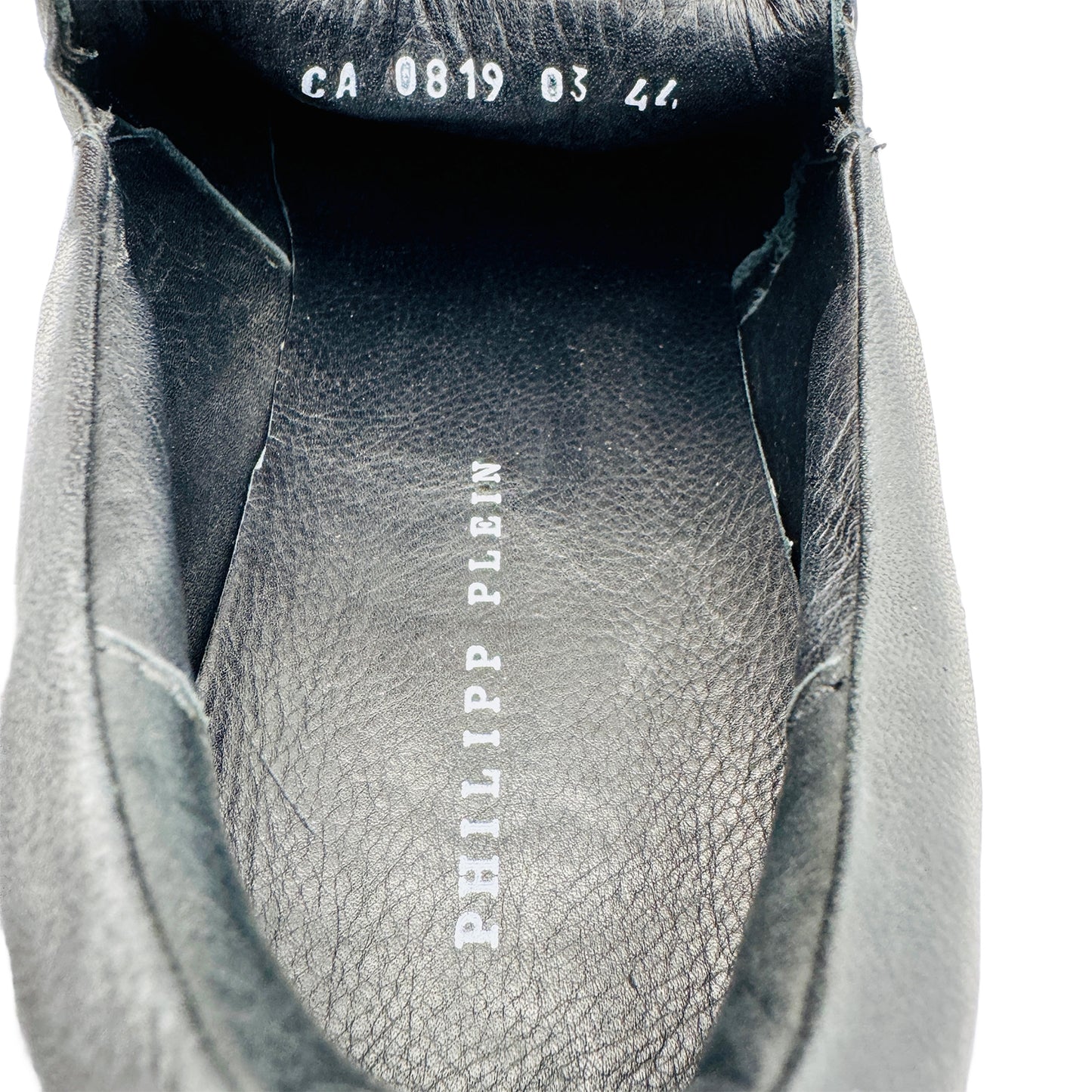 Philipp Plein Python Black Lo-Top Slip On Shoes (Size 44)