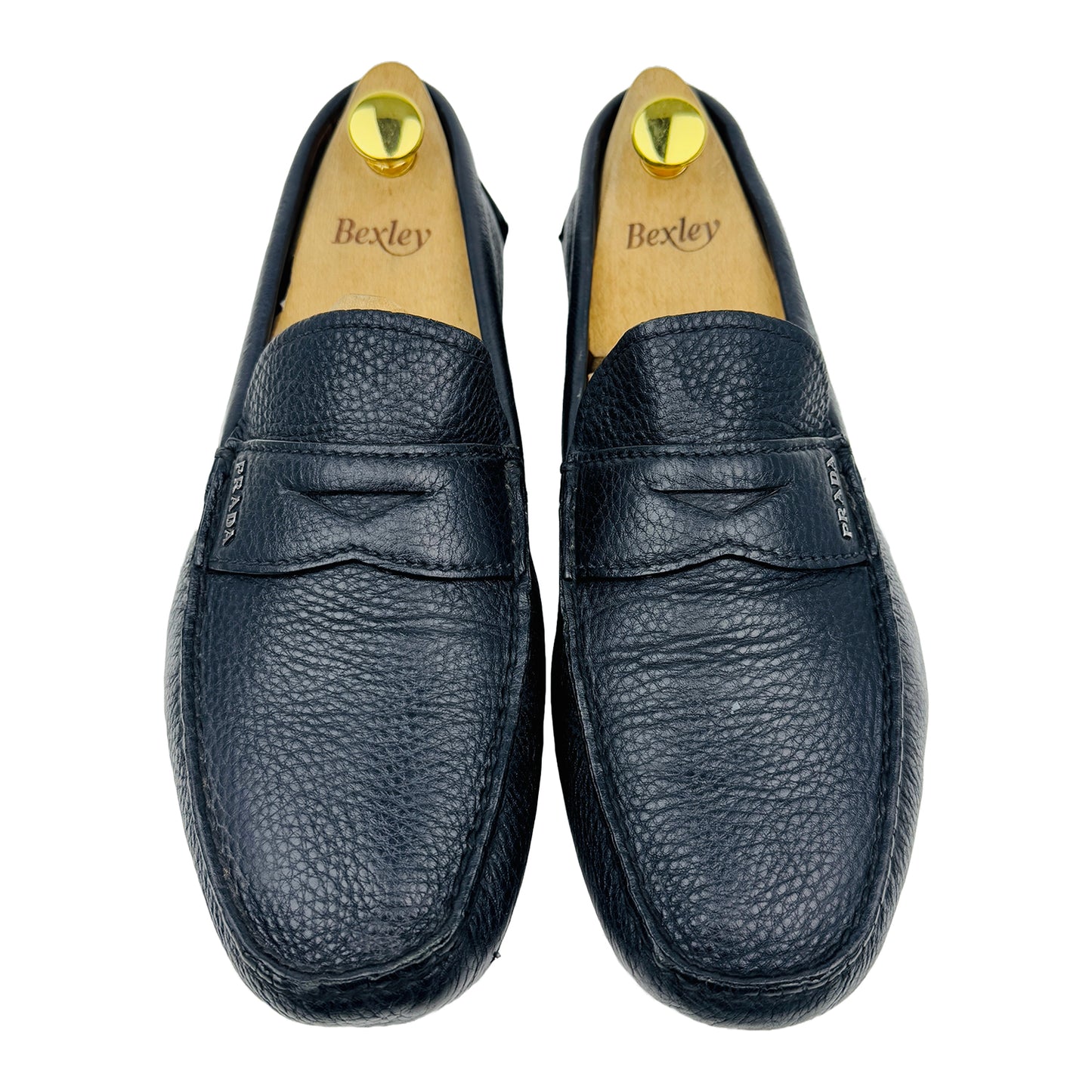 Prada Men's Black Leather Loafers (Size 42.5/43) - 2DD 001