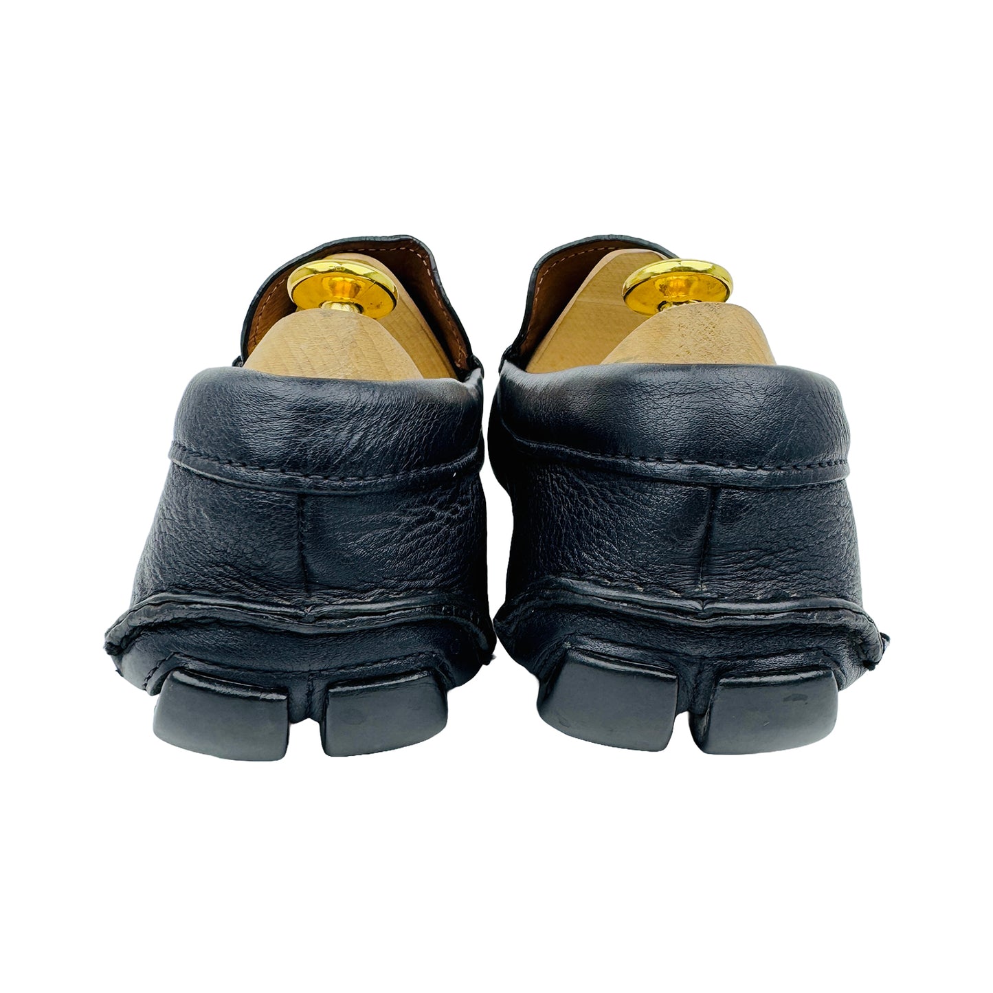 Prada Men's Black Leather Loafers (Size 42.5/43) - 2DD 001