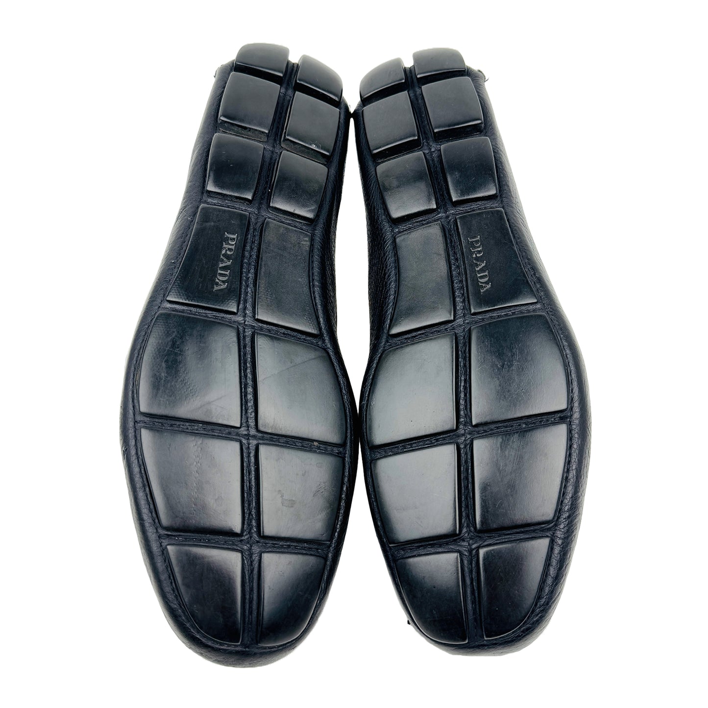 Prada Men's Black Leather Loafers (Size 42.5/43) - 2DD 001