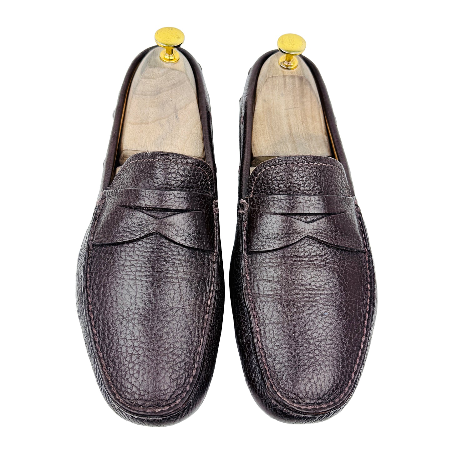 Prada Men's Brown Driving Loafer Shoes (Size 42/42.5)