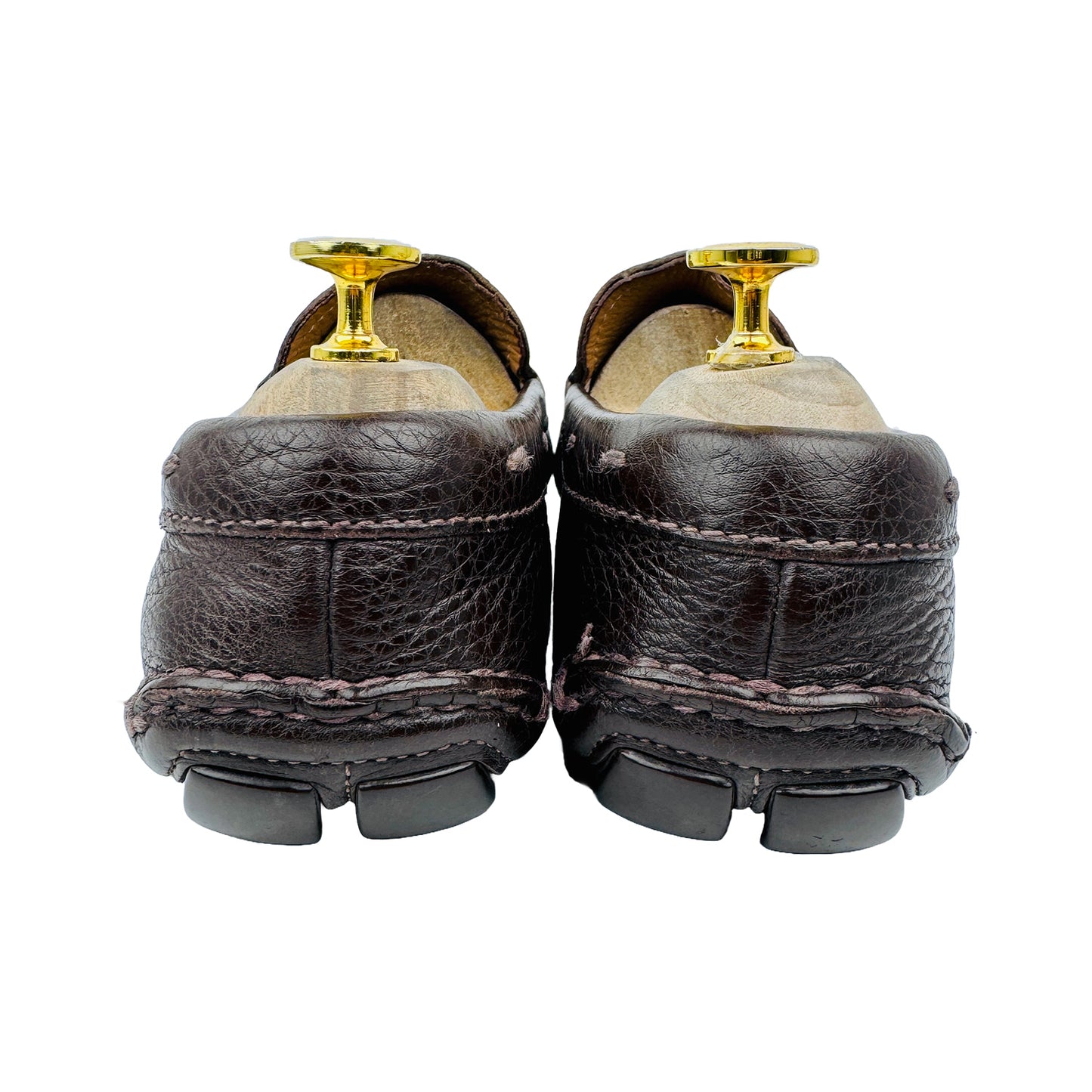Prada Men's Brown Driving Loafer Shoes (Size 42/42.5)