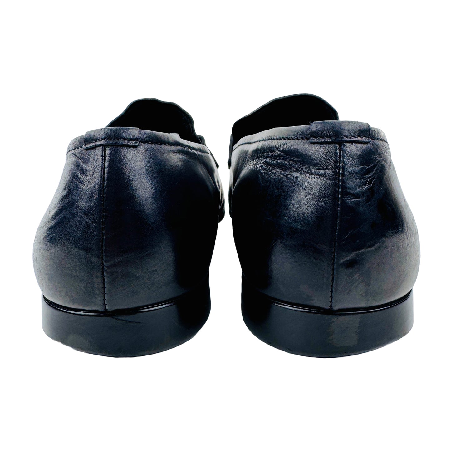 Prada Men's Leather Black Flat Shoes (Size 41.5/42) - 2D2697