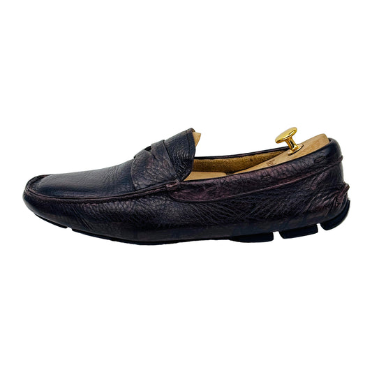 Prada Men's Leather Driving Loafer Shoes (Size 43)