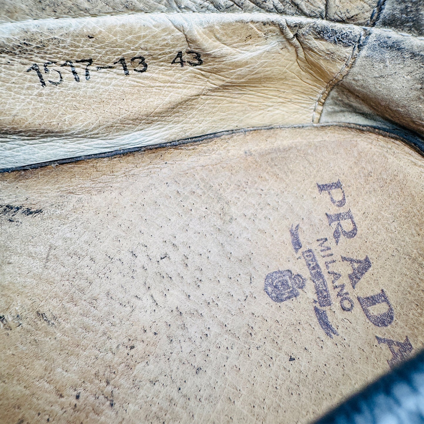 Prada Men's Navy Blue Driving Loafer Shoes (Size 43/43.5)