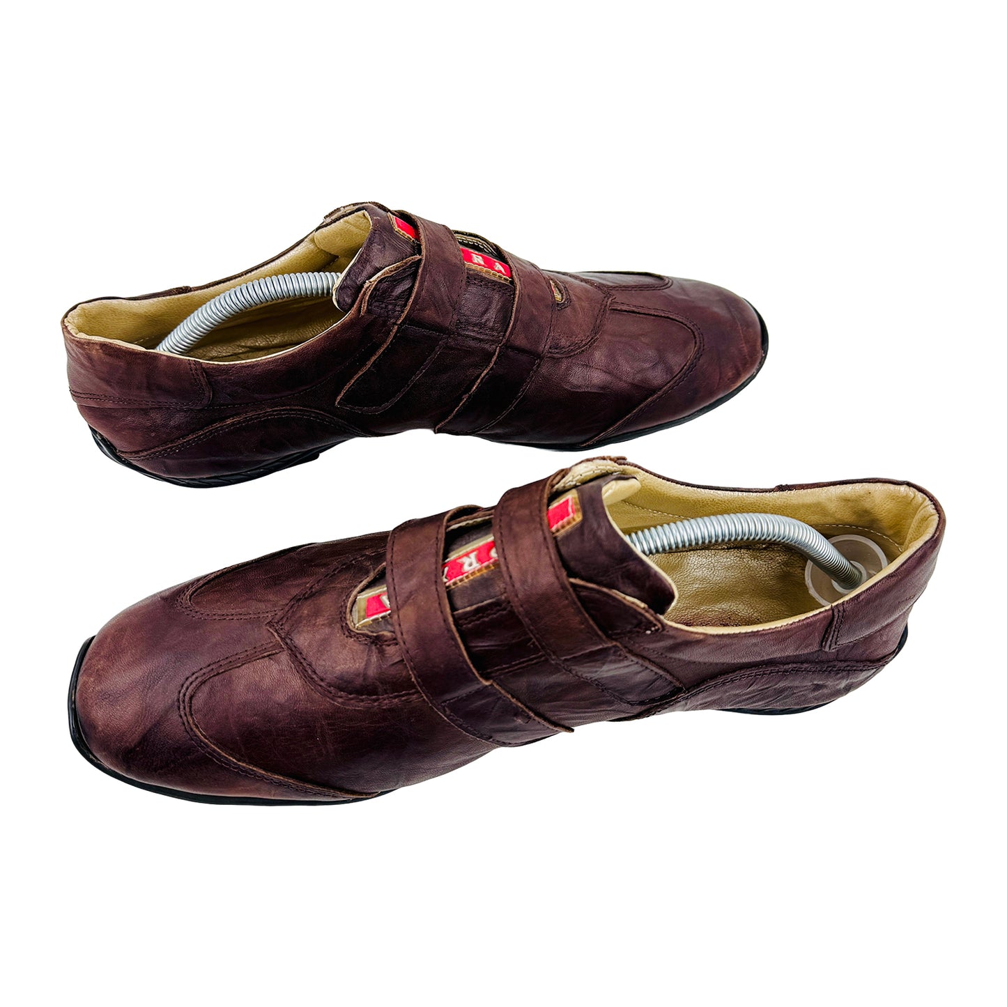 Prada Men's Velcro Brown Sneaker Shoes (Size 44)