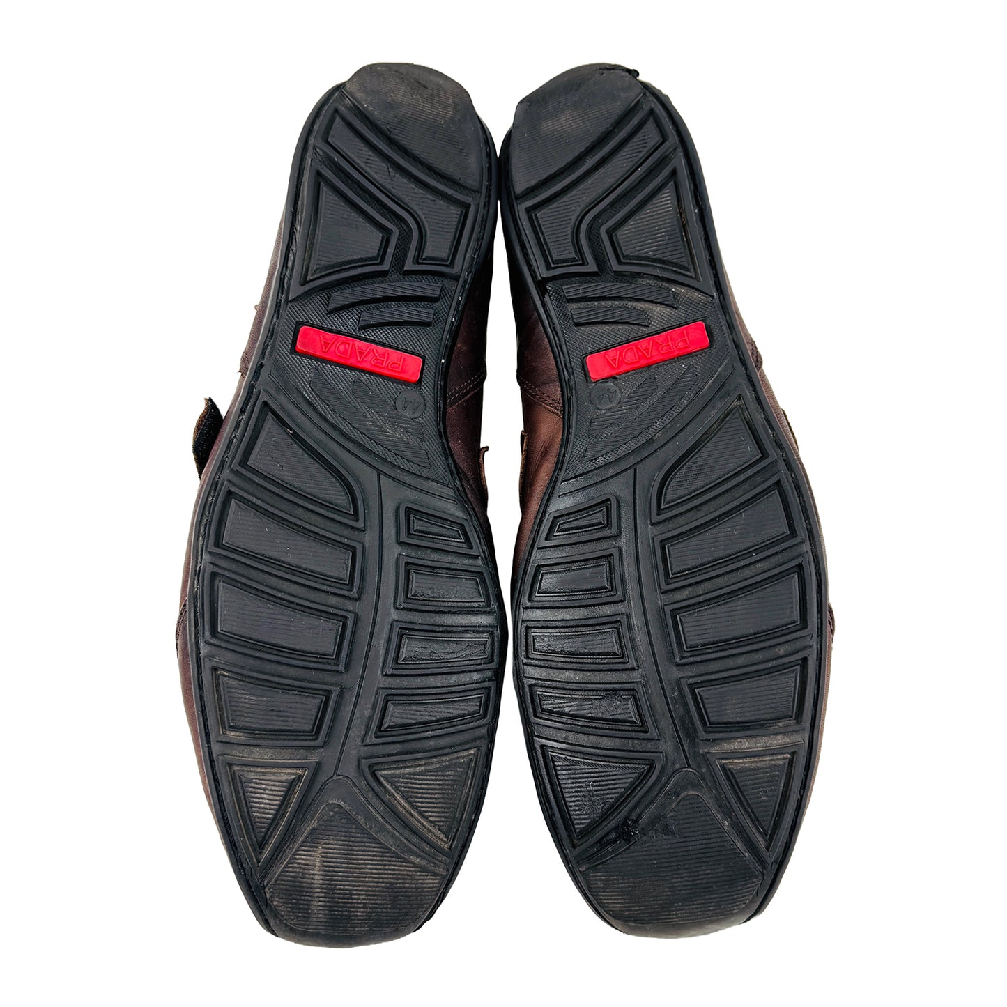 Prada Men's Velcro Brown Sneaker Shoes (Size 44)