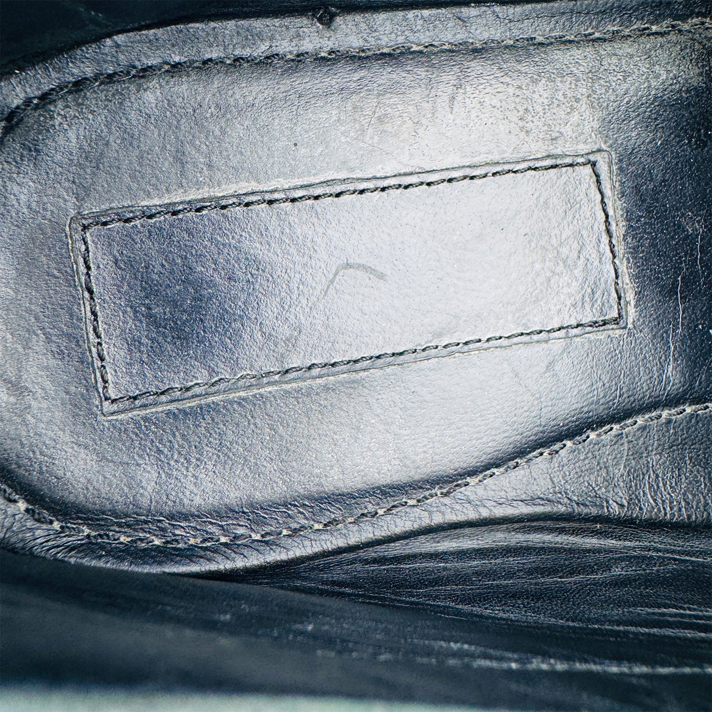 Roberto Cavalli Crocodile Effect Black Leather Loafers (Size 42)
