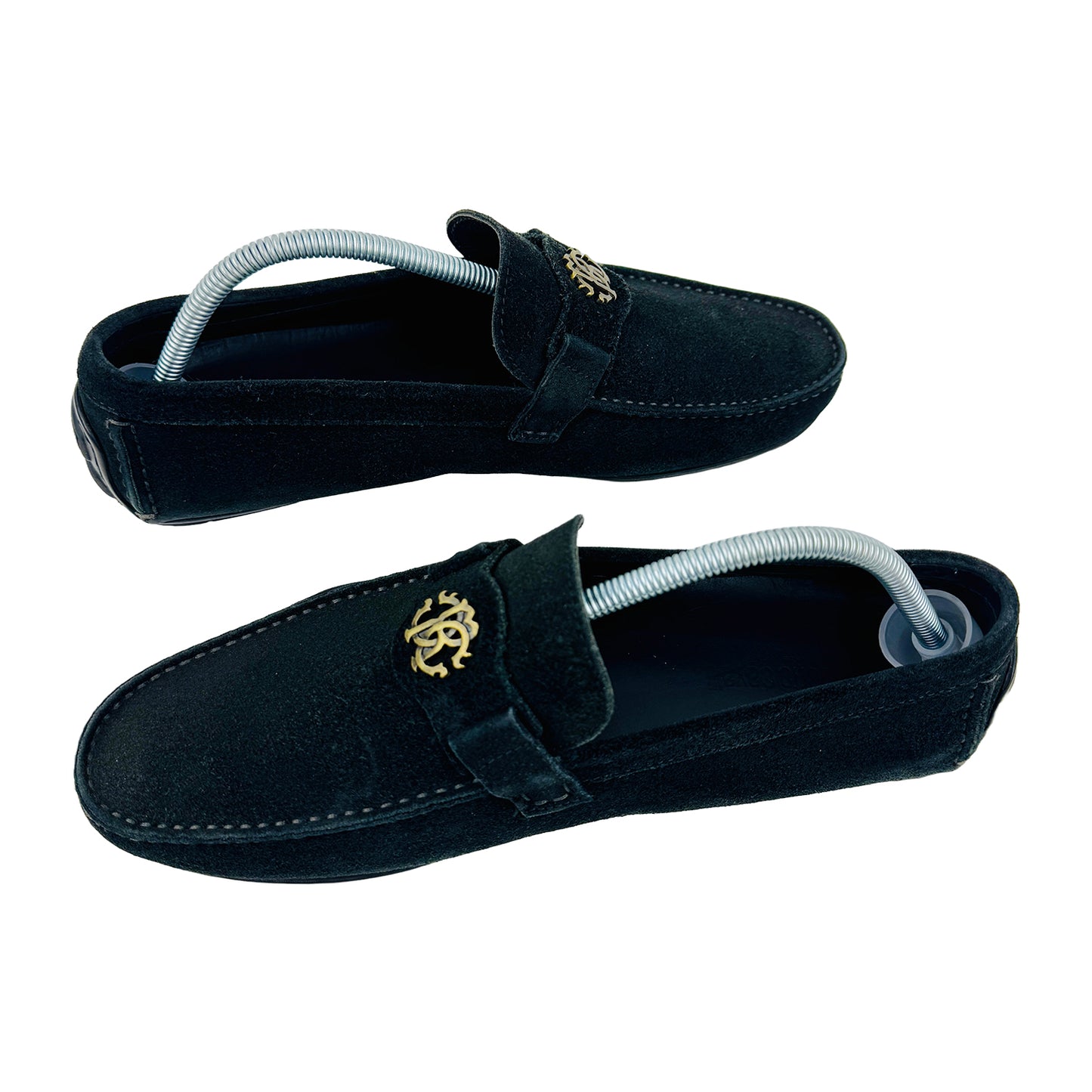 Roberto Cavalli Men's Black Moccasin Shoes (Size 42/42.5)
