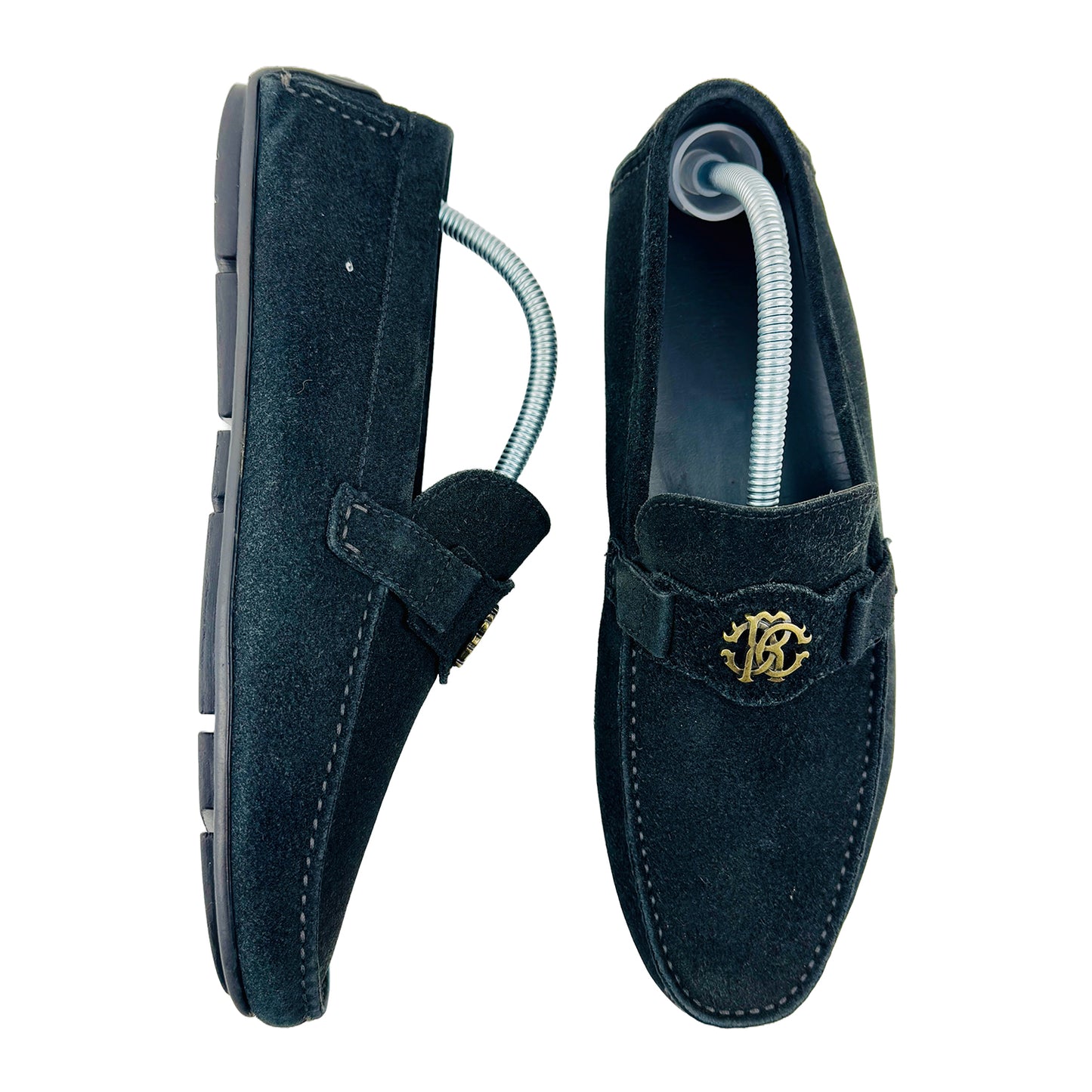 Roberto Cavalli Men's Black Moccasin Shoes (Size 42/42.5)