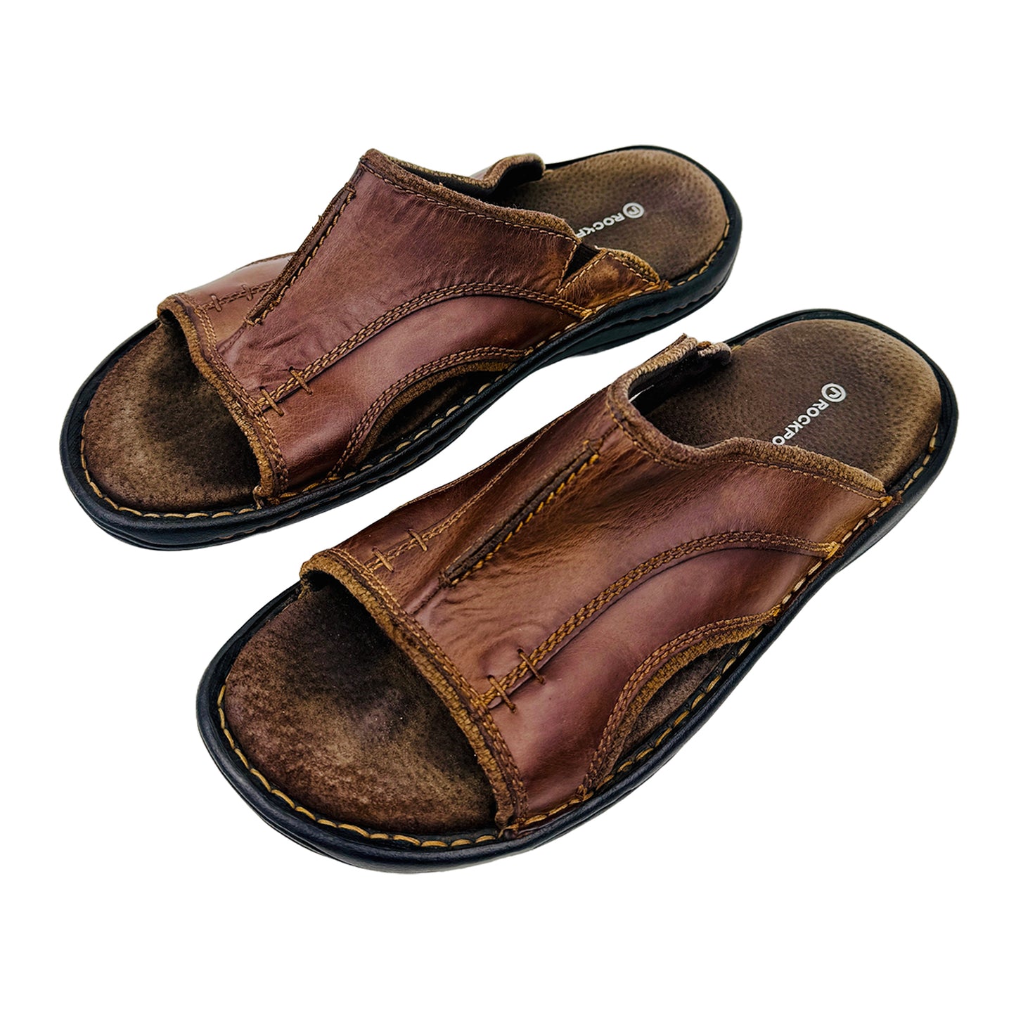 Rockport Men's Brown Slides (Size 42.5/43)