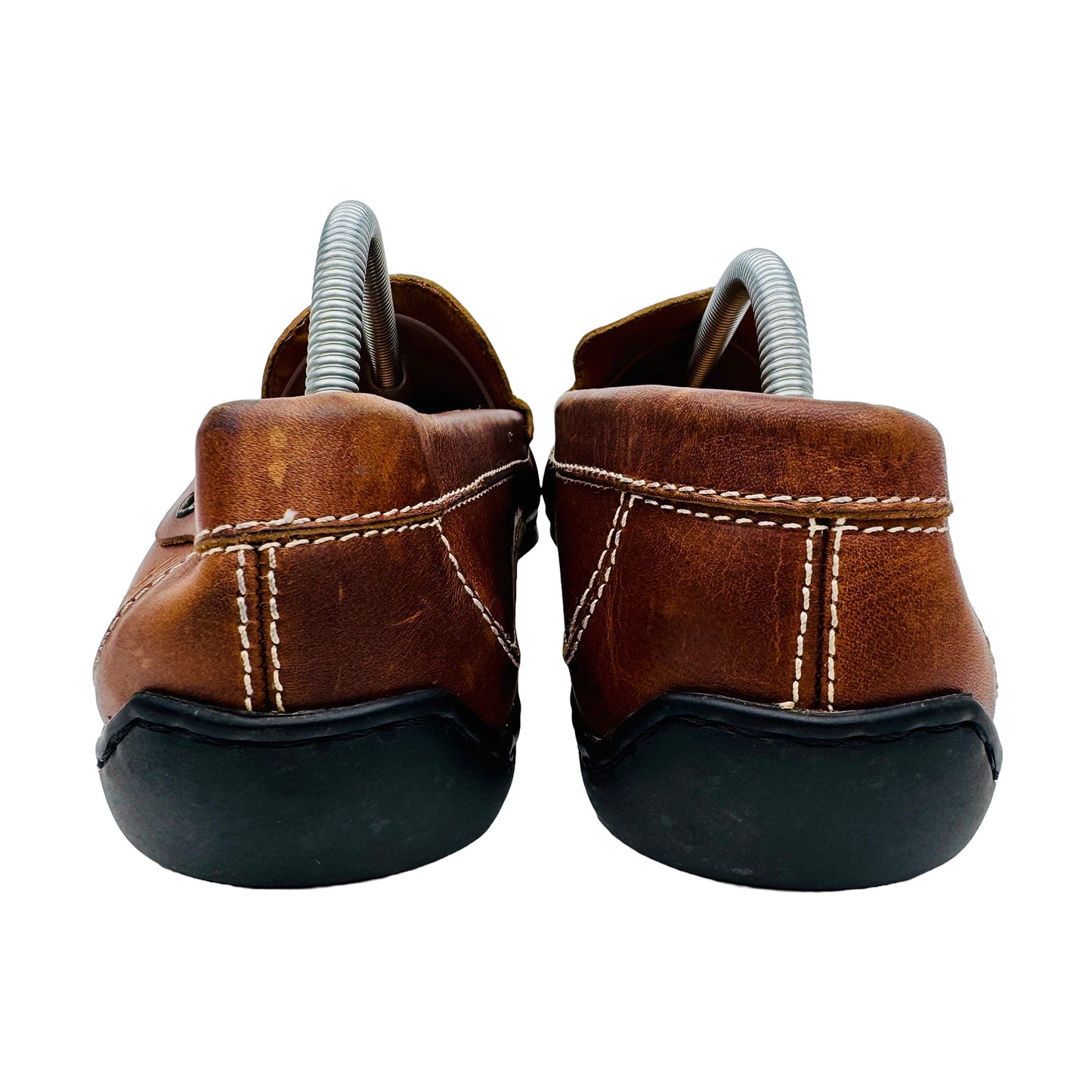 Russel & Bromley Men's Brown Leather Loafer Shoes (Size 43)