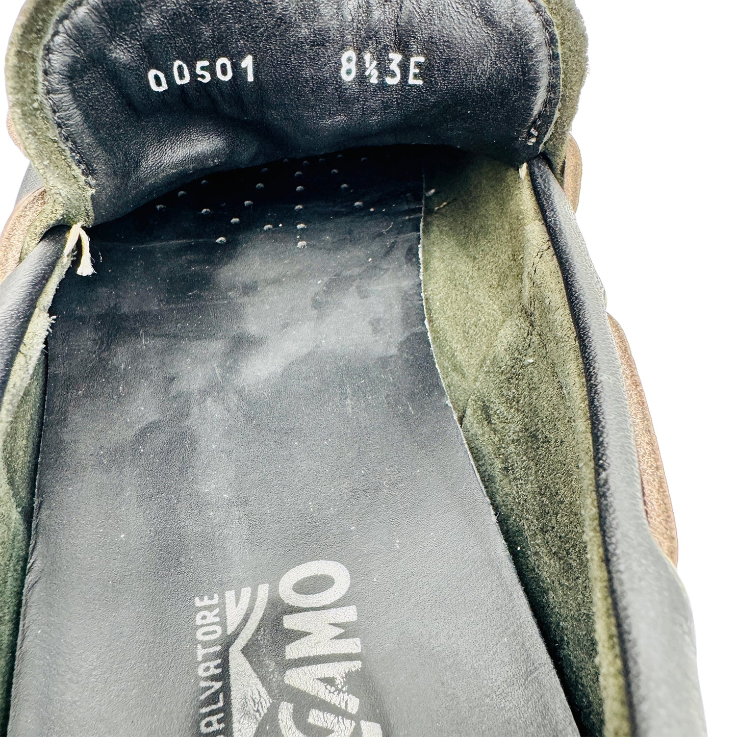 Salvatore Ferragamo Boat With Gancini Ornament Shoes (Size 42.5)