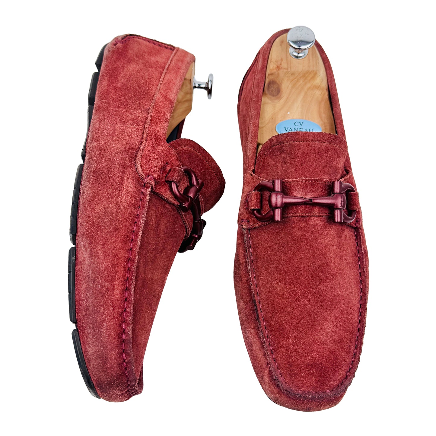 Salvatore Ferragamo Driver With Gancini Ornament Loafers (Size 44/44.5)
