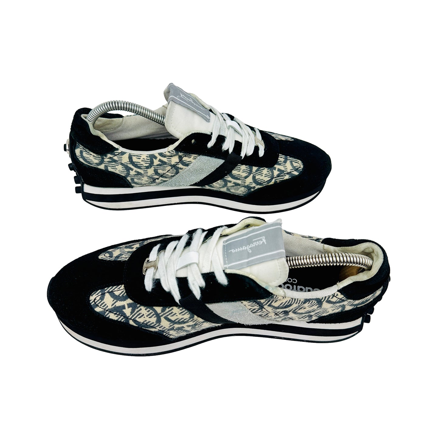 Salvatore Ferragamo Gancini Printed Sneakers (Size 42)