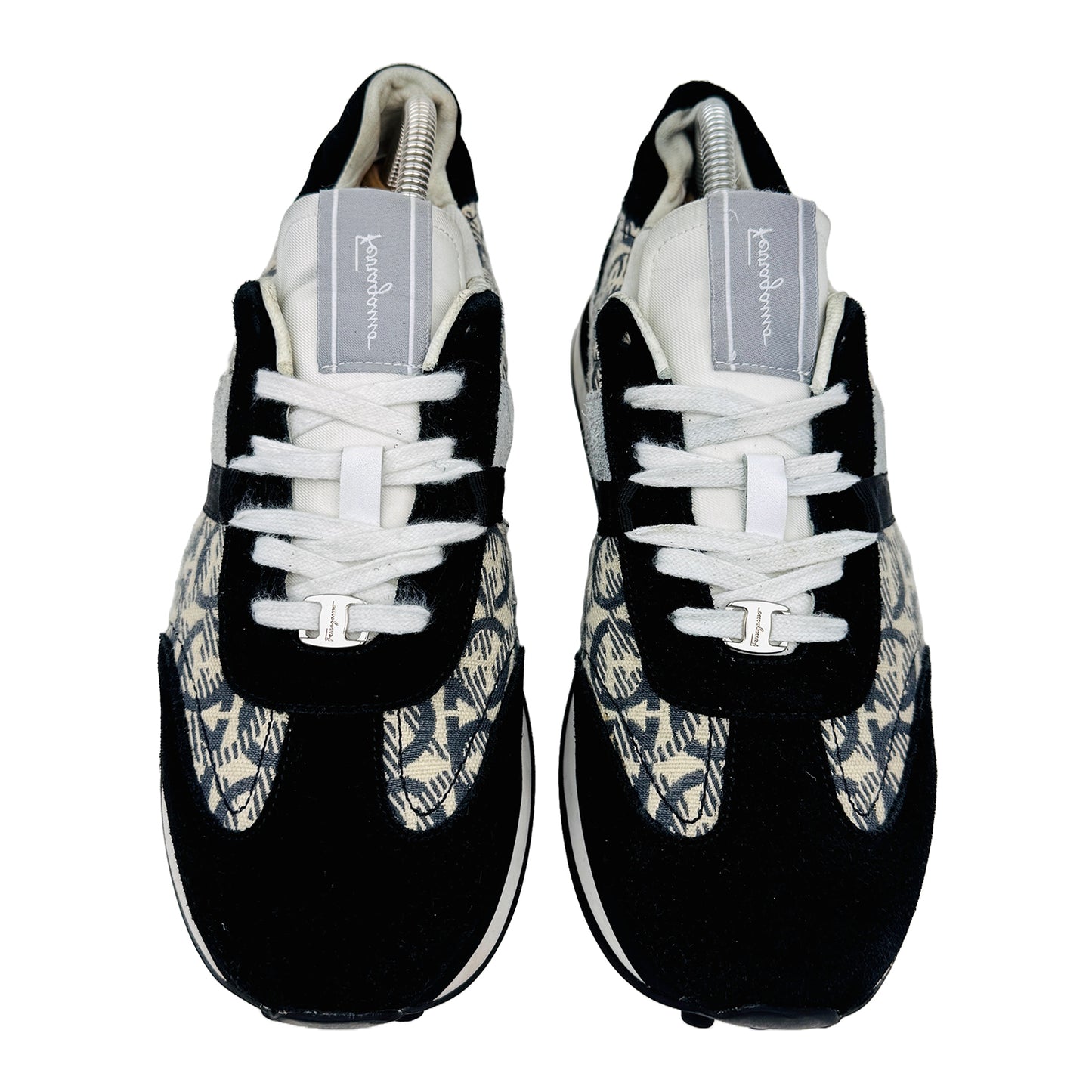 Salvatore Ferragamo Gancini Printed Sneakers (Size 42)