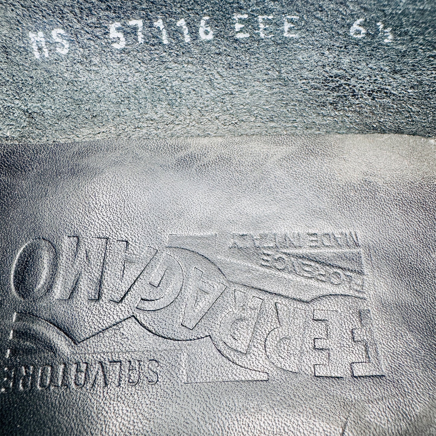 Salvatore Ferragamo Black Leather Loafer Shoes (Size 40/40.5)