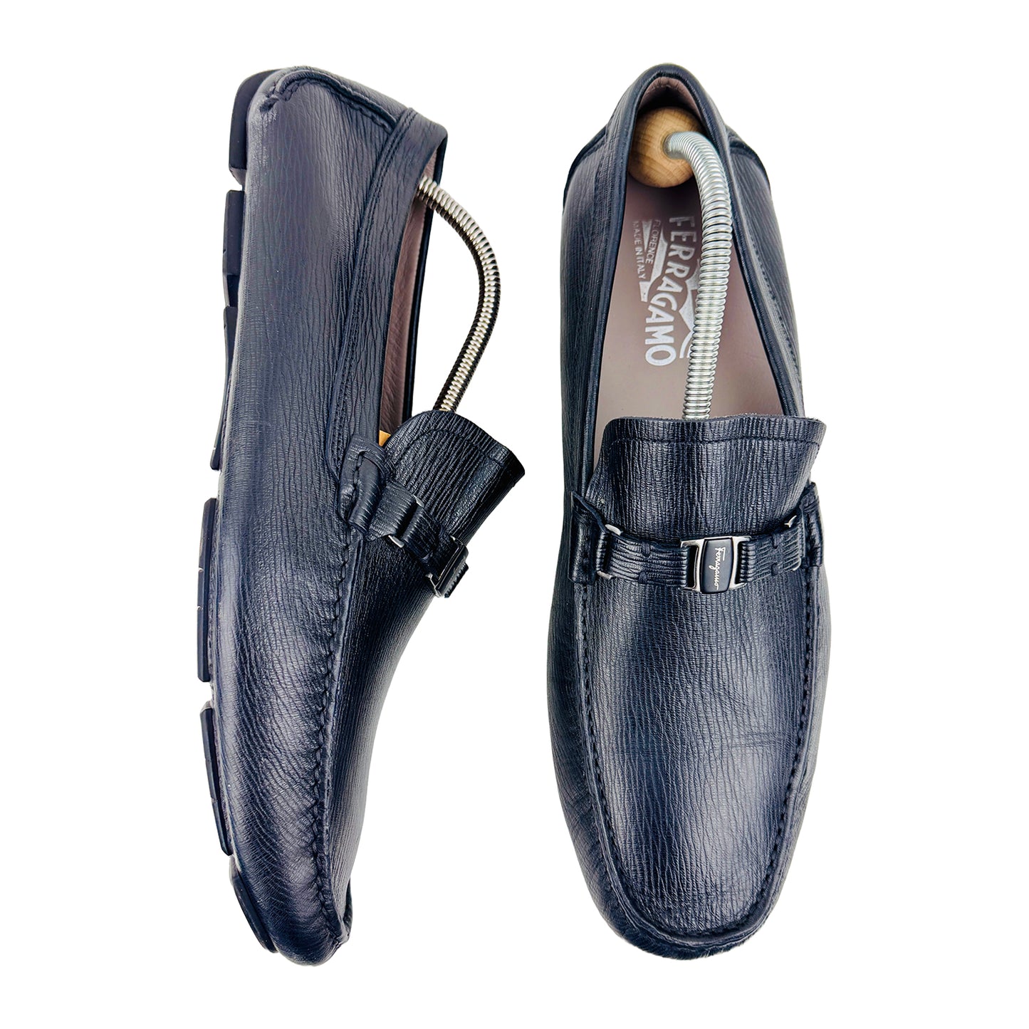 Salvatore Ferragamo Men's Amer Vara Buckle Shoes (Size 44.5/45)