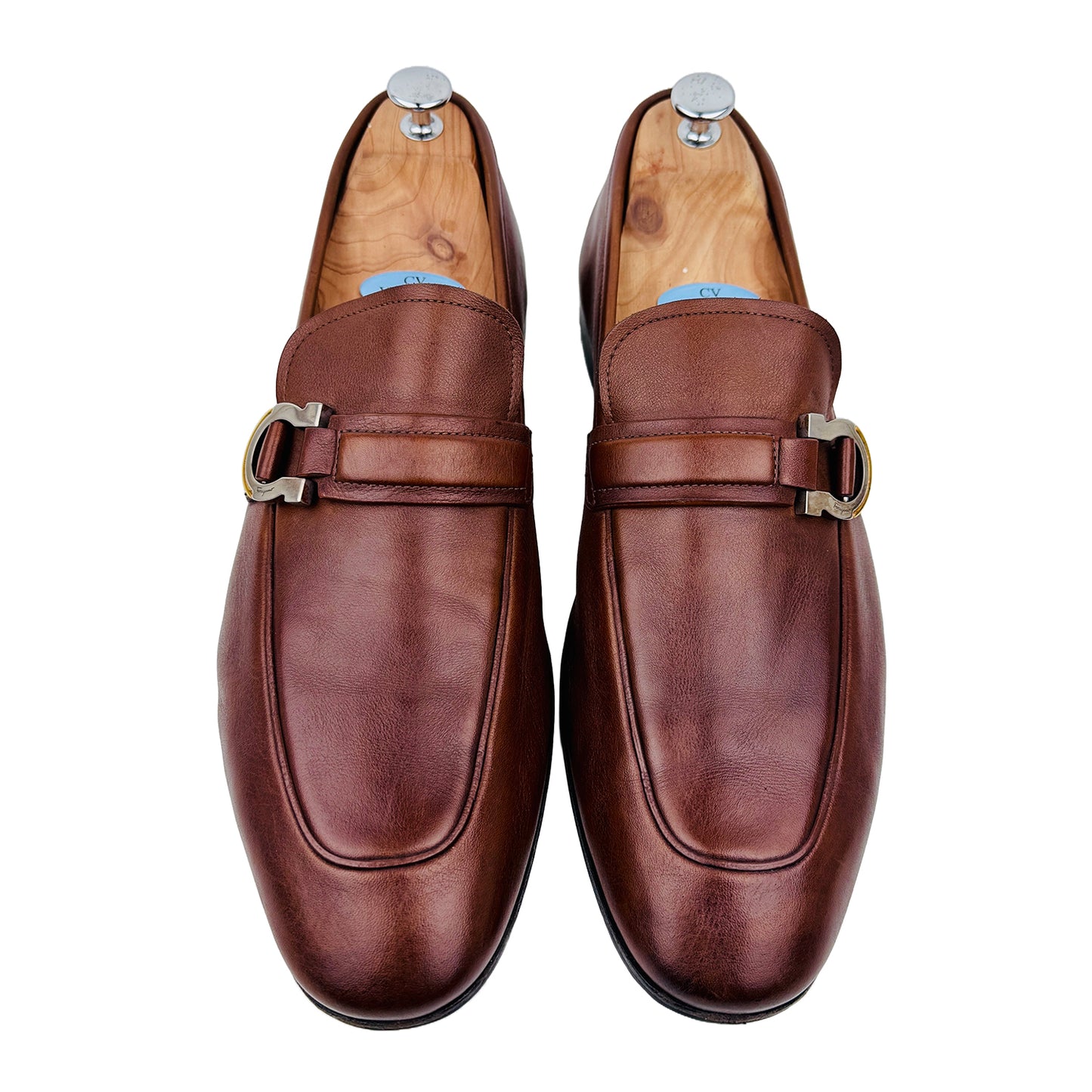 Salvatore Ferragamo Moccasin With Gancini Ornament Shoes (Size 46/47)
