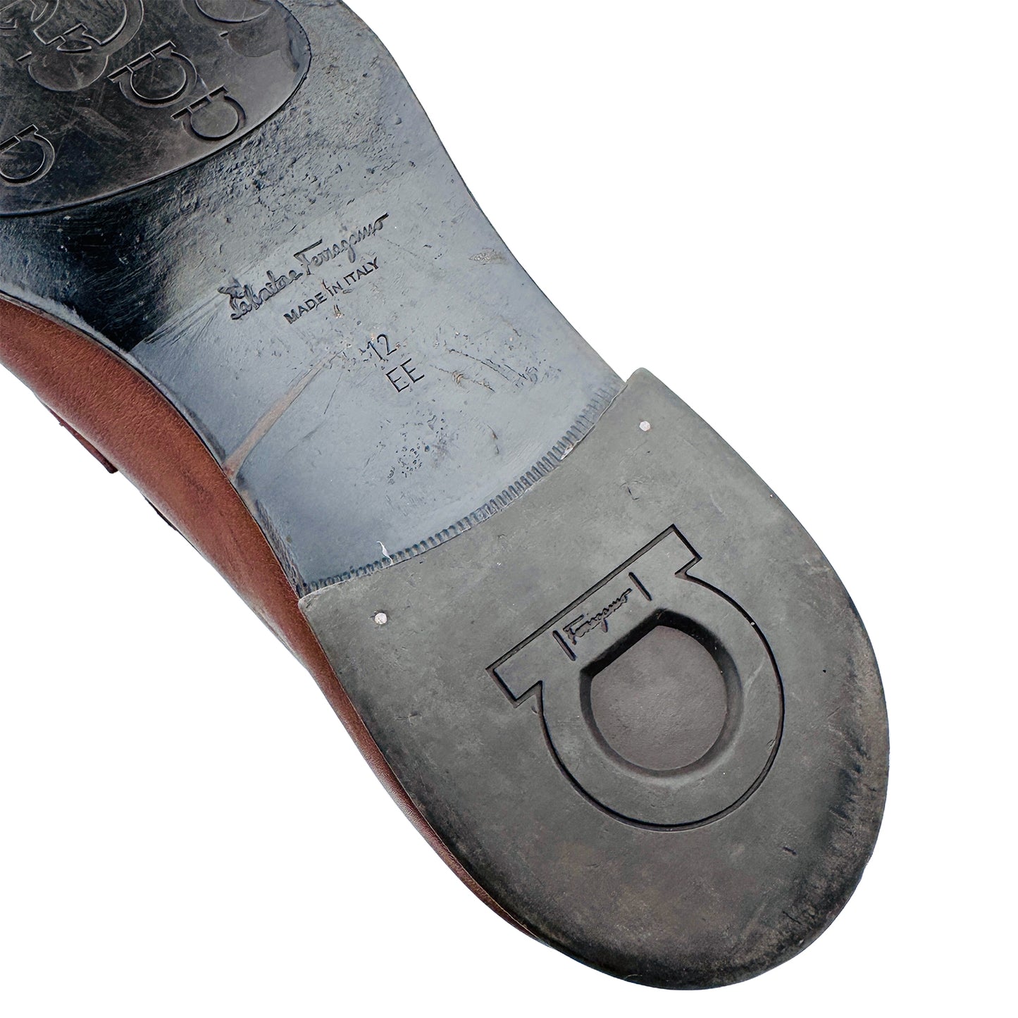 Salvatore Ferragamo Moccasin With Gancini Ornament Shoes (Size 46/47)