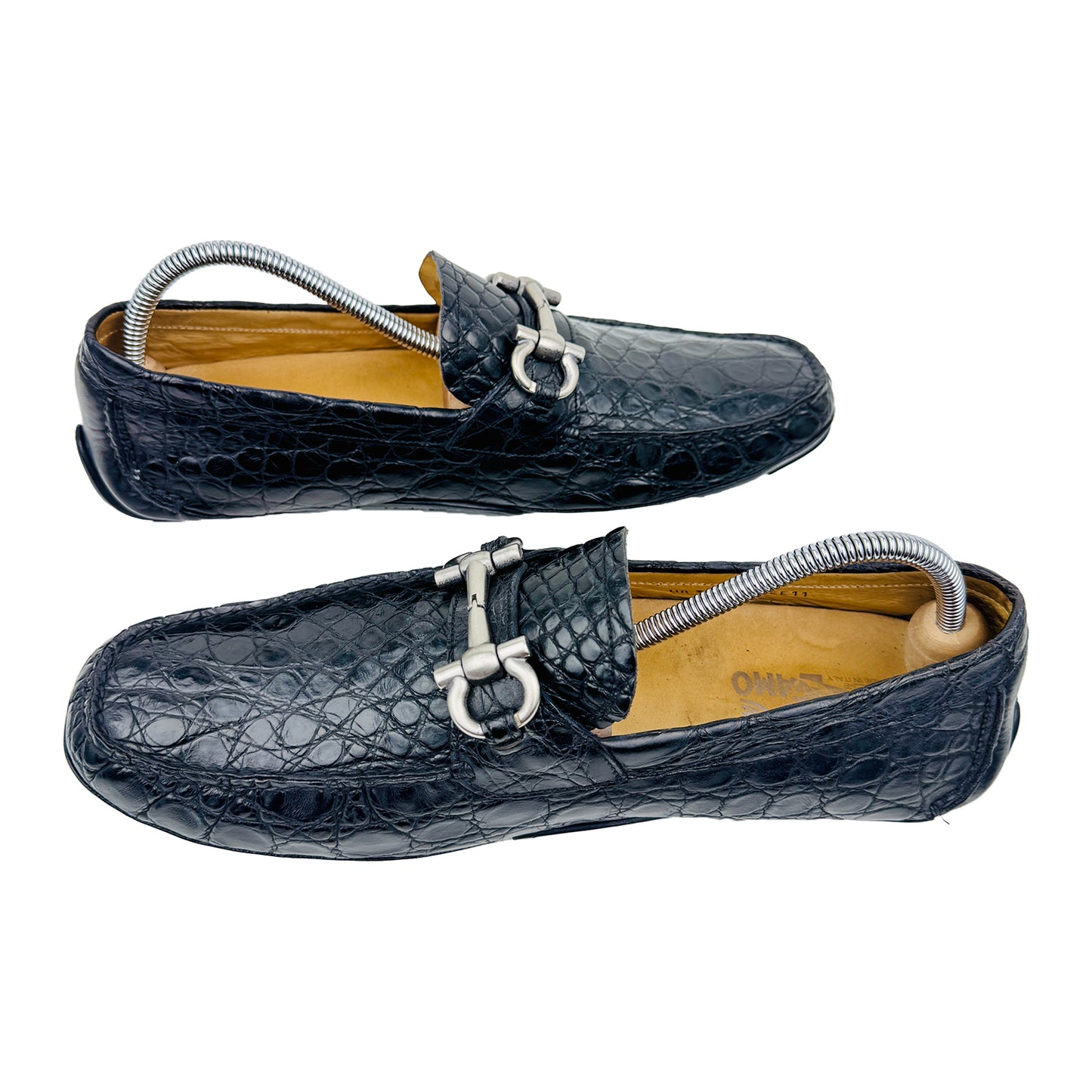 Salvatore Ferragamo Parigi Crocodile Leather Loafers (Size 45/45.5)
