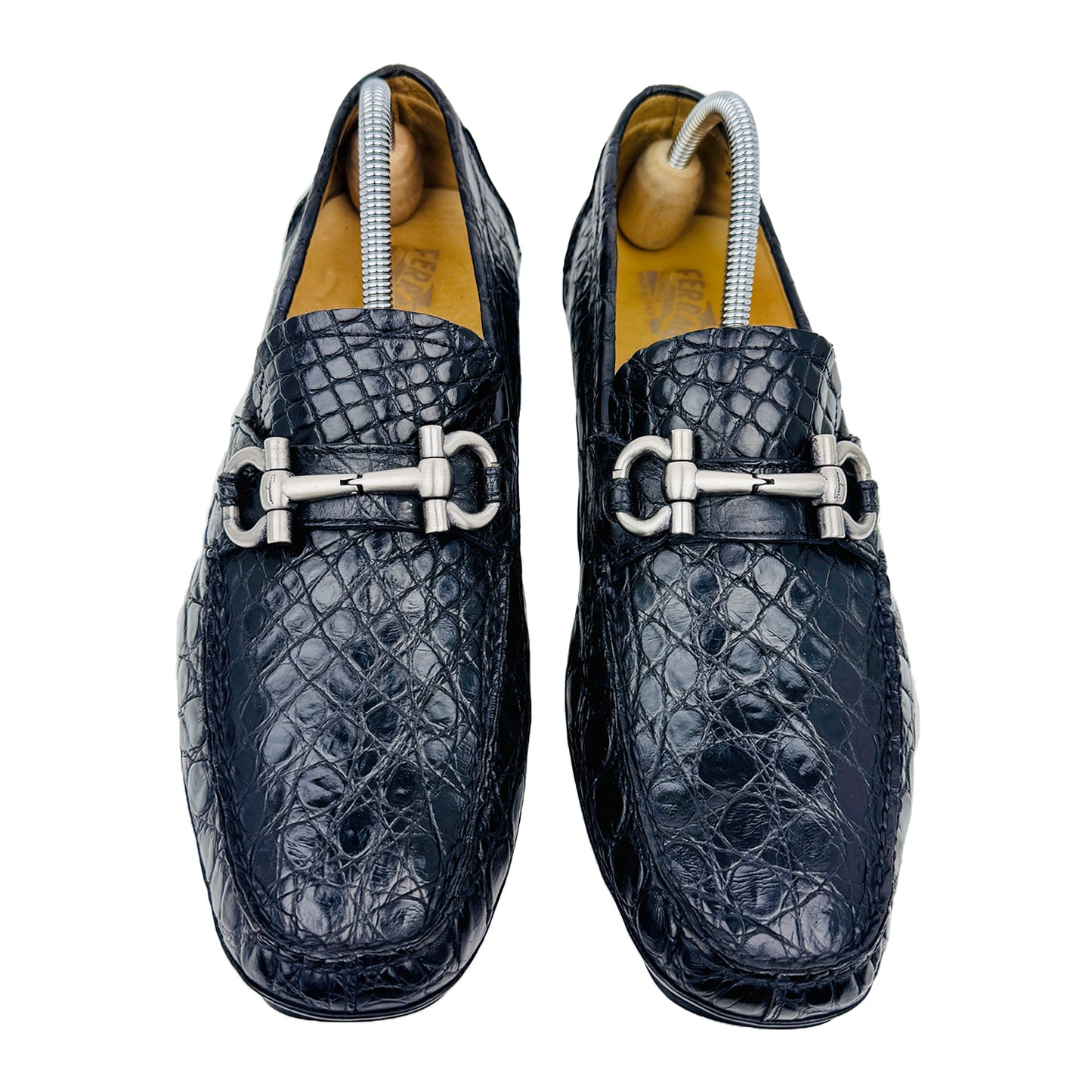 Salvatore Ferragamo Parigi Crocodile Leather Loafers (Size 45/45.5)
