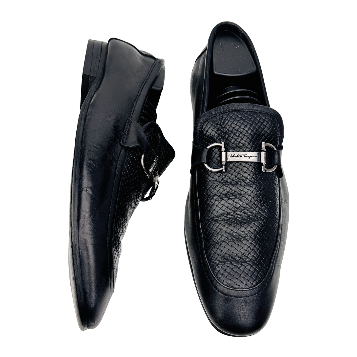 Salvatore Ferrgamo Grandioso Double Gancio Bit Loafer Shoes (Size 42.5)