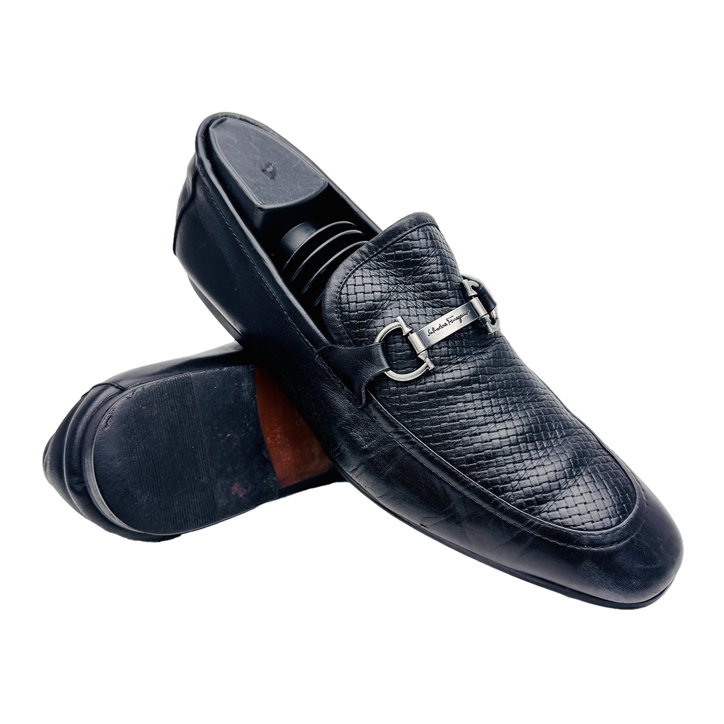Salvatore Ferrgamo Grandioso Double Gancio Bit Loafer Shoes (Size 42.5)