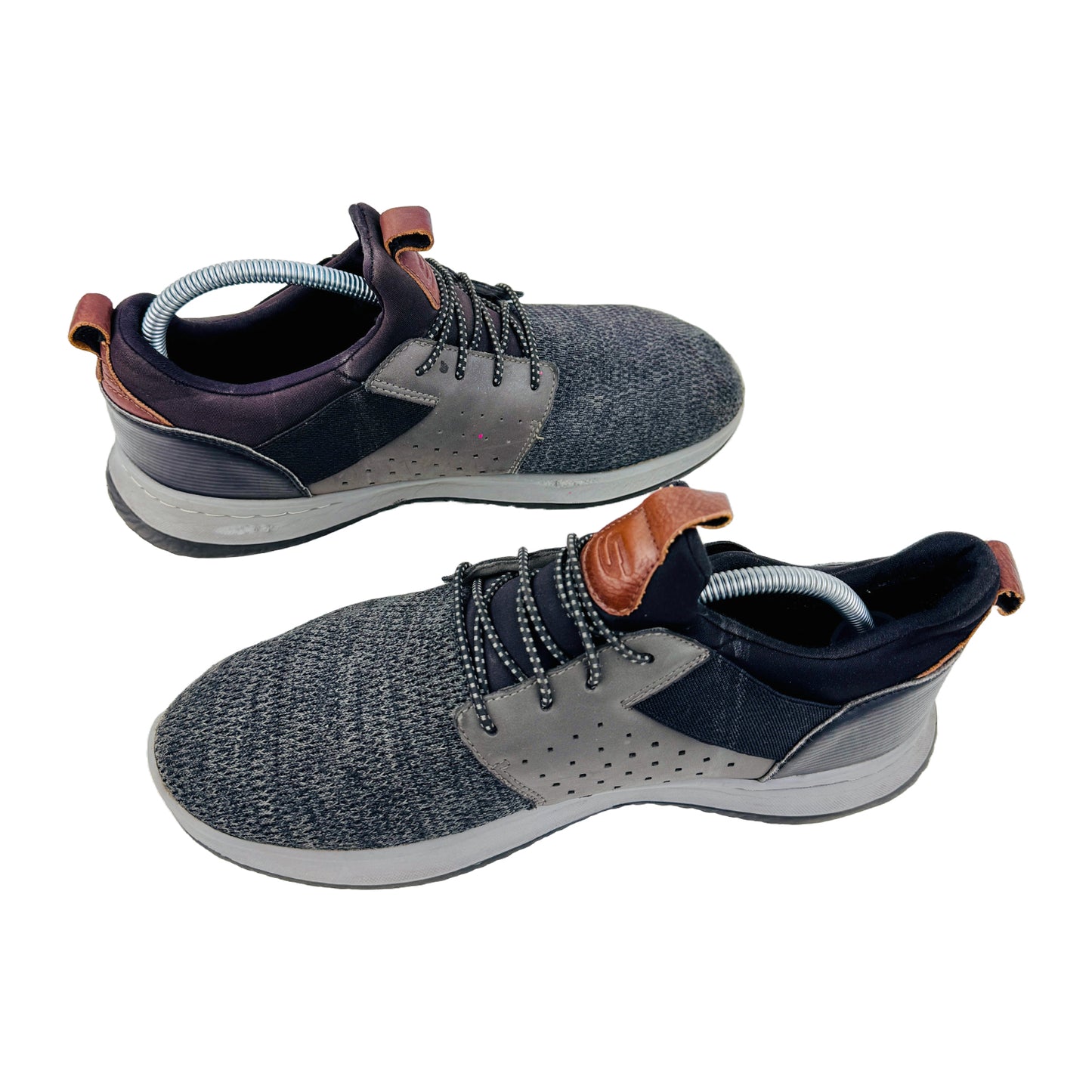Skechers Delson Camben Shoes (Size 43/43.5) - 65474W BKGY