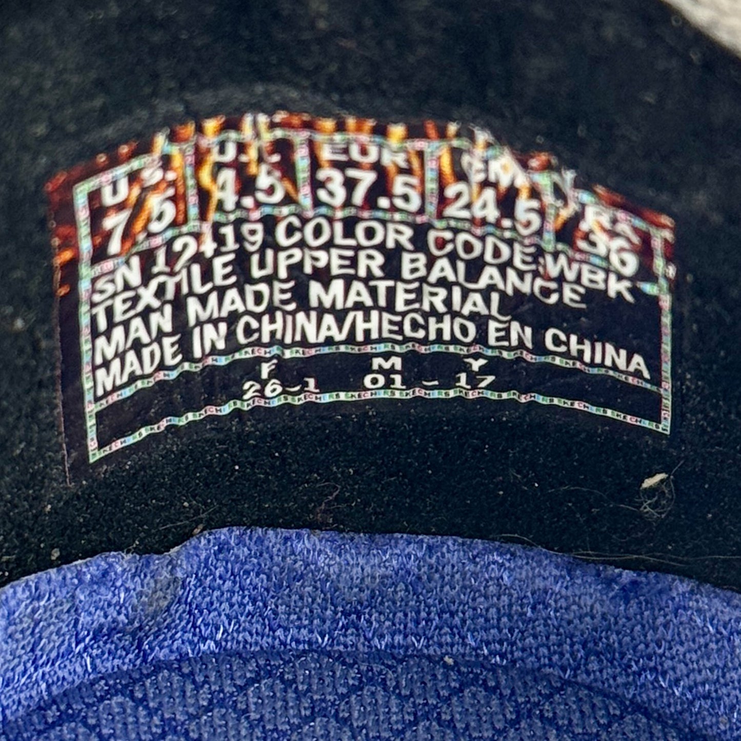 Skechers Empire Inside Look Shoes (Size 37.5) - 12419 WBK