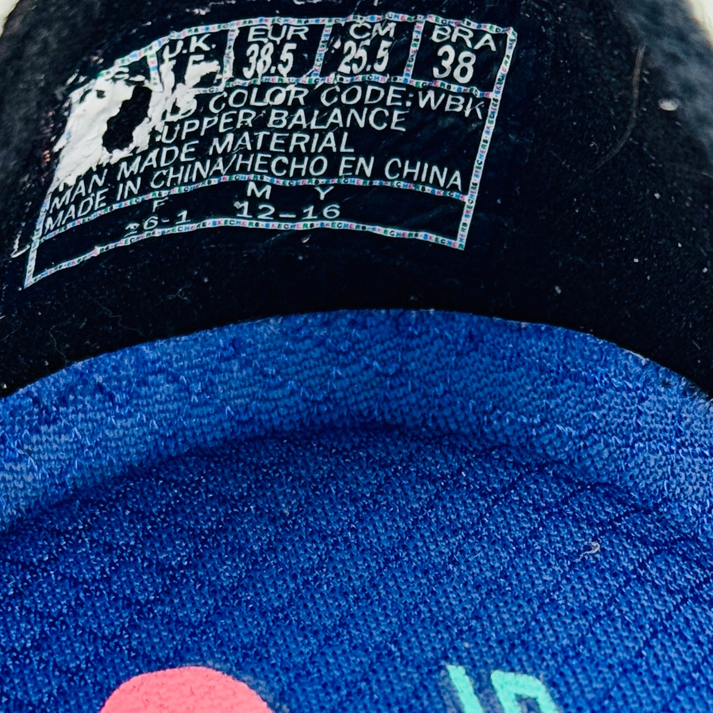 Skechers Empire Inside Look Shoes (Size 38.5) - 12419 WBK