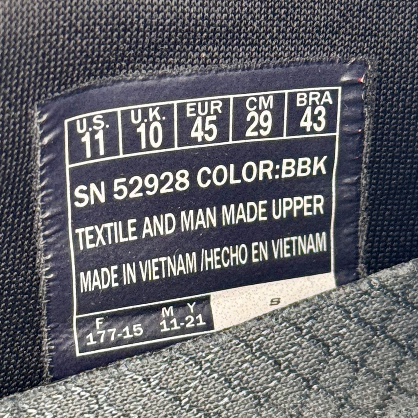 Skechers Equalizer 3.0 Emrick Shoes (Size 45/45.5) - 52928 BBK