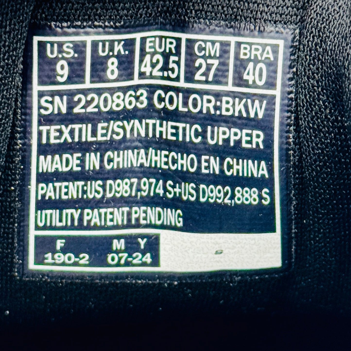 Skechers Go Run Consistent 2.0 Empowered Shoes (Size 42.5/43) - 220863 BKW