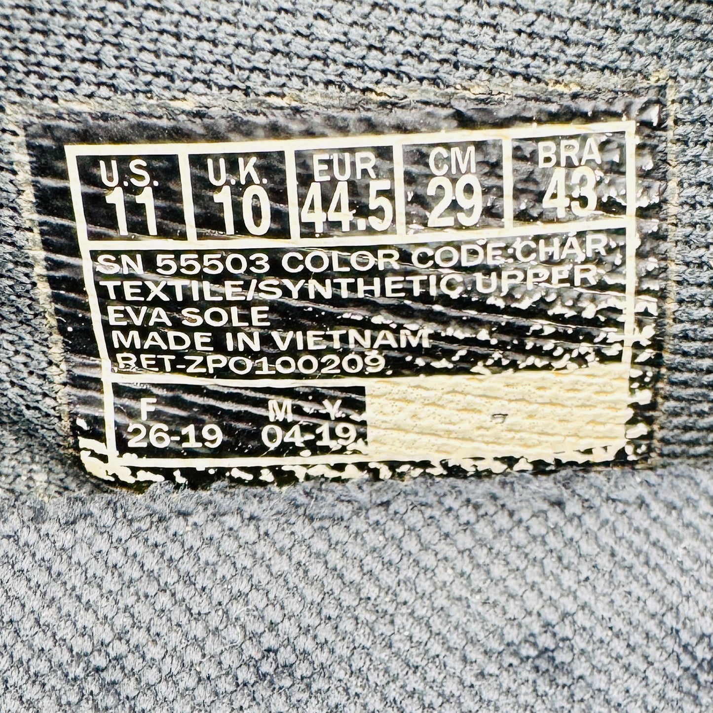 Skechers Go Walk 5 Sparrow Shoes (Size 44.5/45) - 55503 CHAR