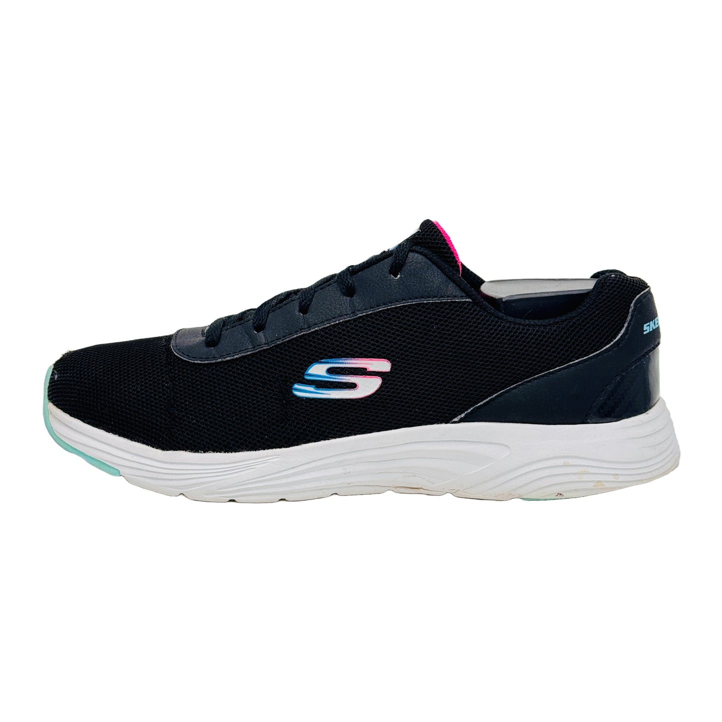 Skechers Lightweight Low Top Shoes (Size 38.5) - 56070R BKMT