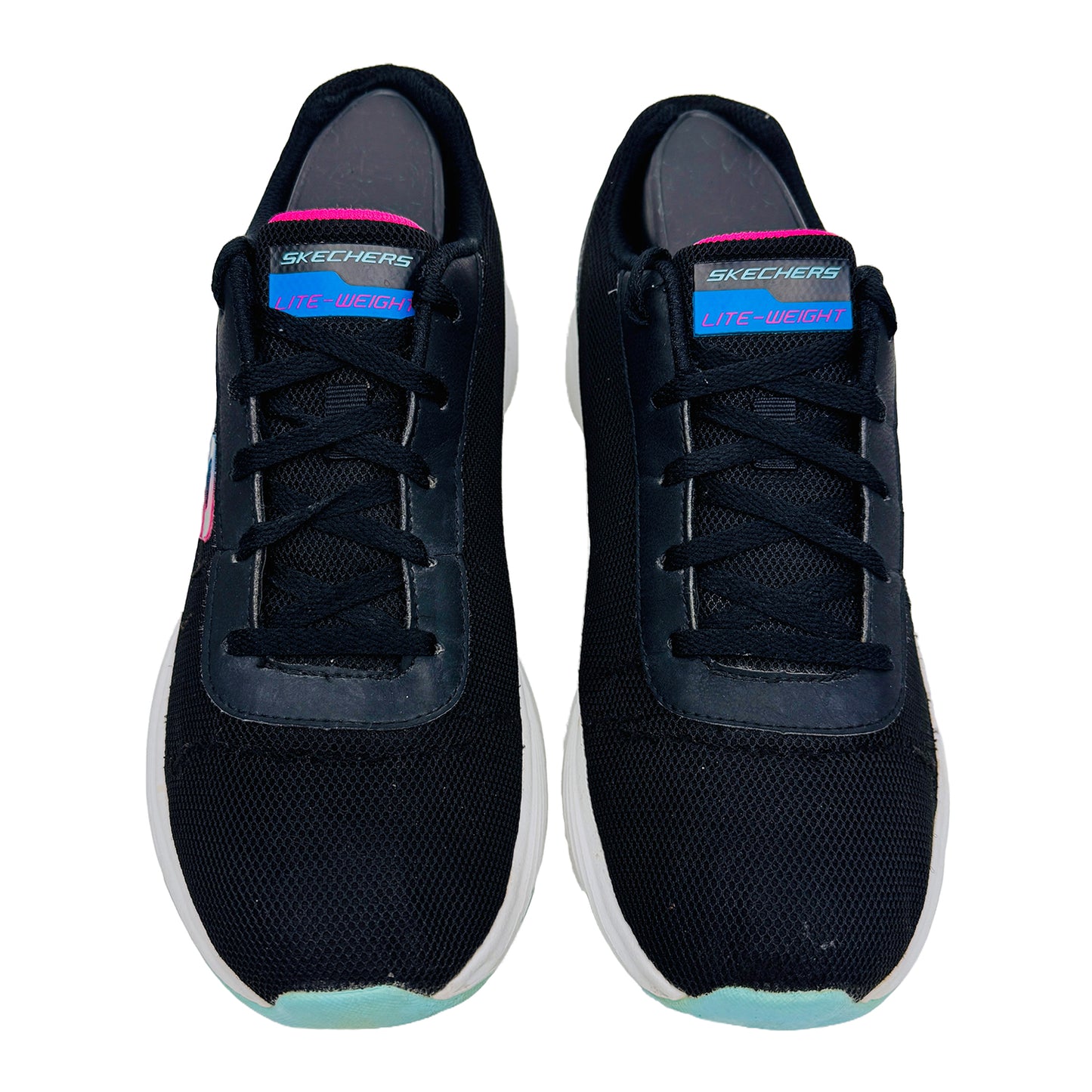 Skechers Lightweight Low Top Shoes (Size 38.5) - 56070R BKMT