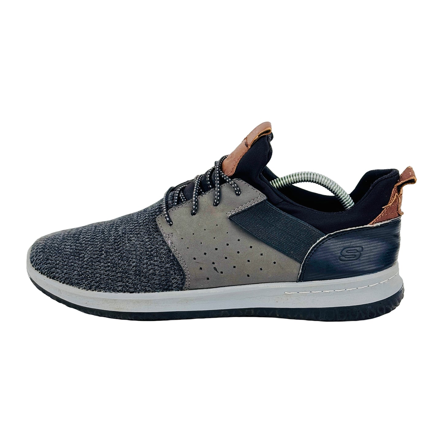 Skechers Men's Delson Camben Shoes (Size 45.5) - 65474 BKGY