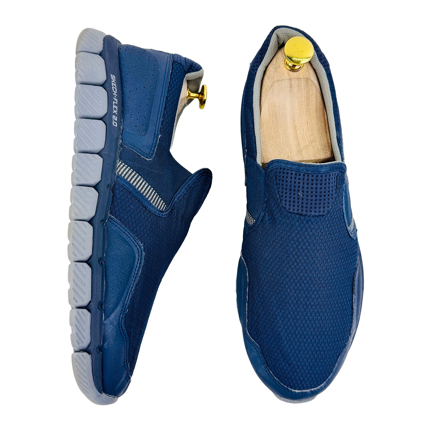 Skechers Men's Flex 2 Wentland Shoes (Size 42) - 52621 NVGY