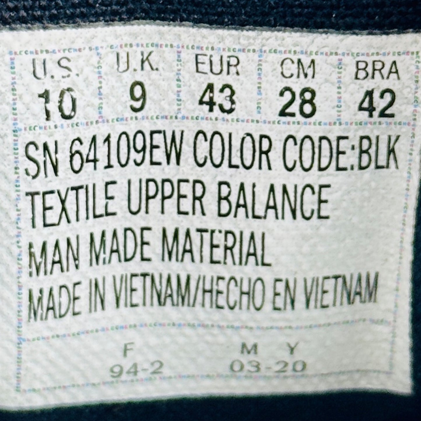 Skechers Relaxed Fit: Expected Avillo Shoes (Size 43) - 64109EW BLK