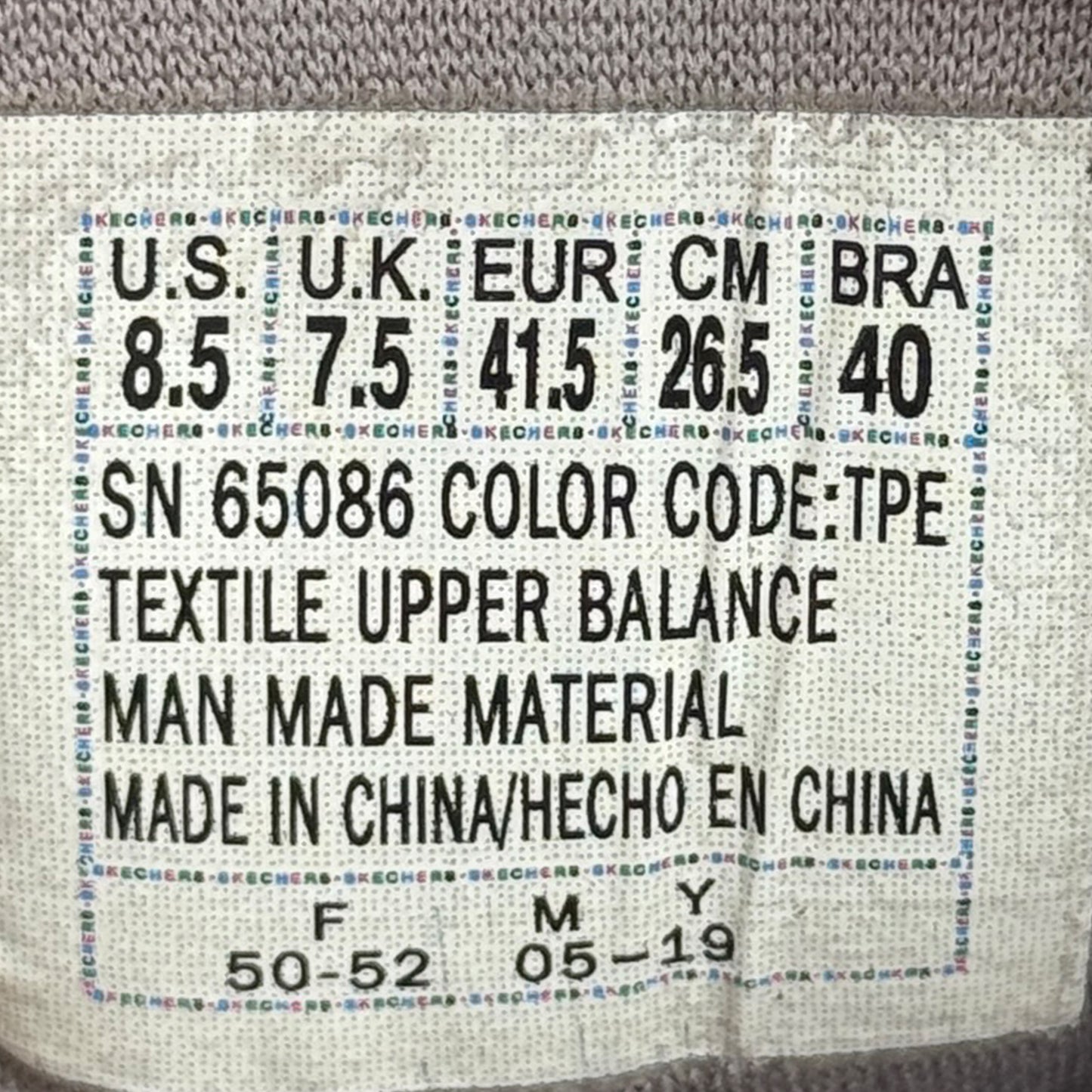 Skechers Relaxed Fit Expected Gomel Shoes (Size 41.5/42) - 65086 TPE