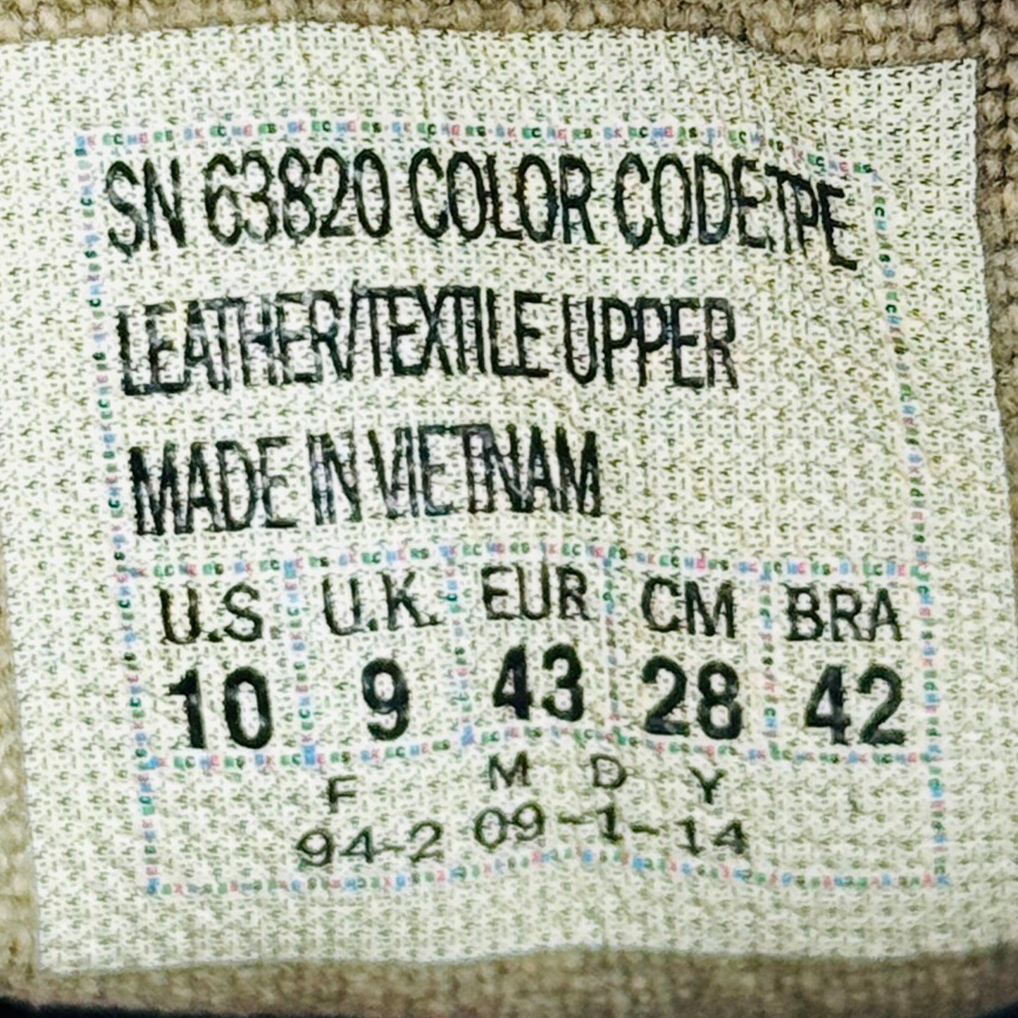 Skechers Relaxed Fit Memory Foam Shoes (Size 43) - 63820 TPE