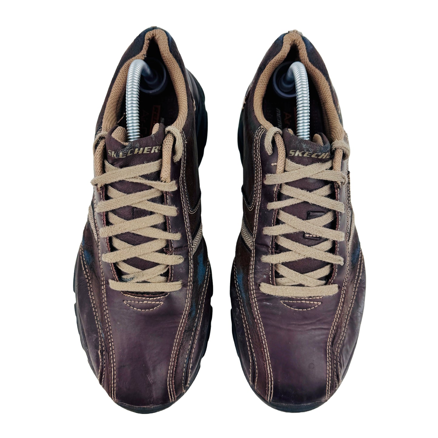 Skechers Rovato Larion Leather Shoes (Size 43/43.5) - 65419 BRN