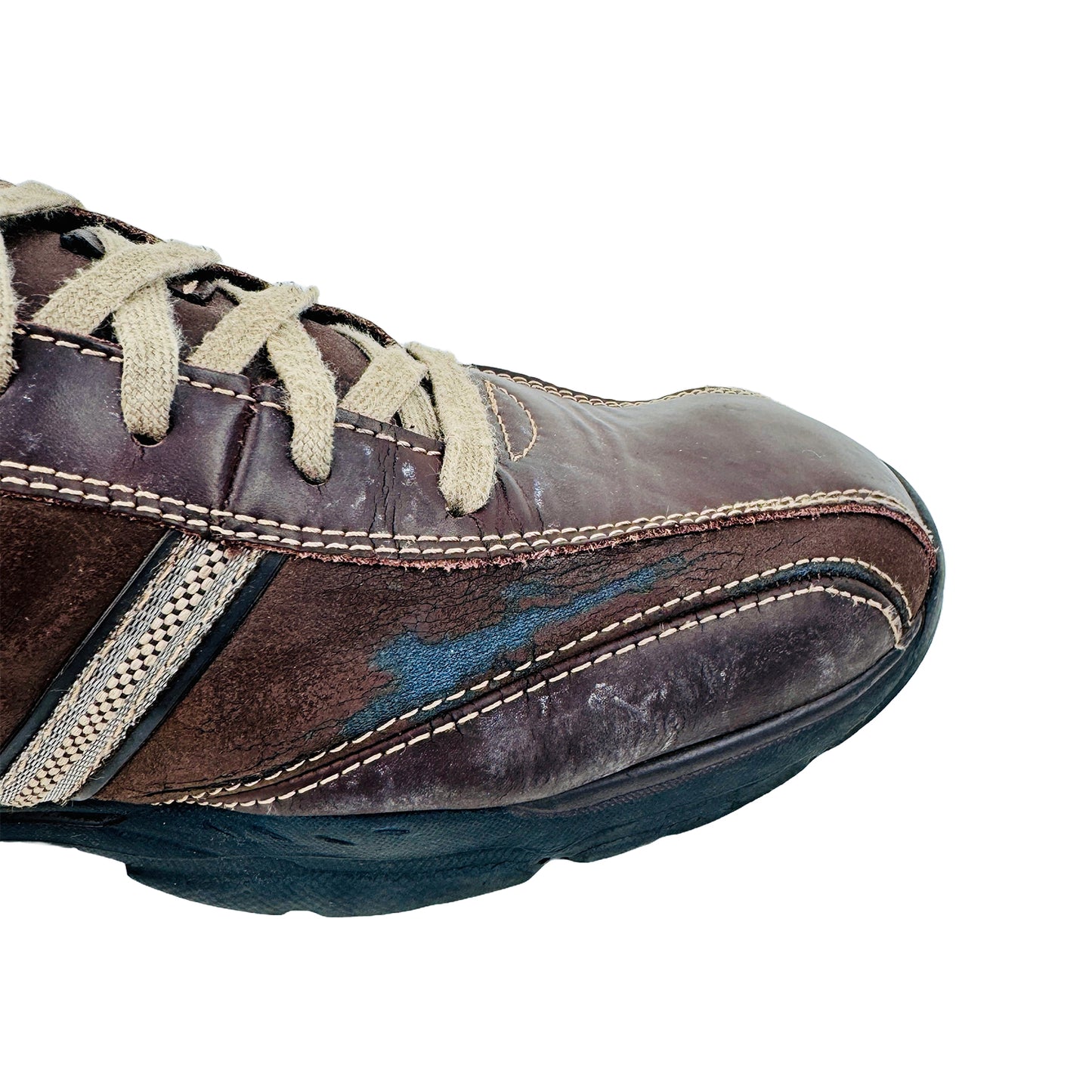 Skechers Rovato Larion Leather Shoes (Size 43/43.5) - 65419 BRN