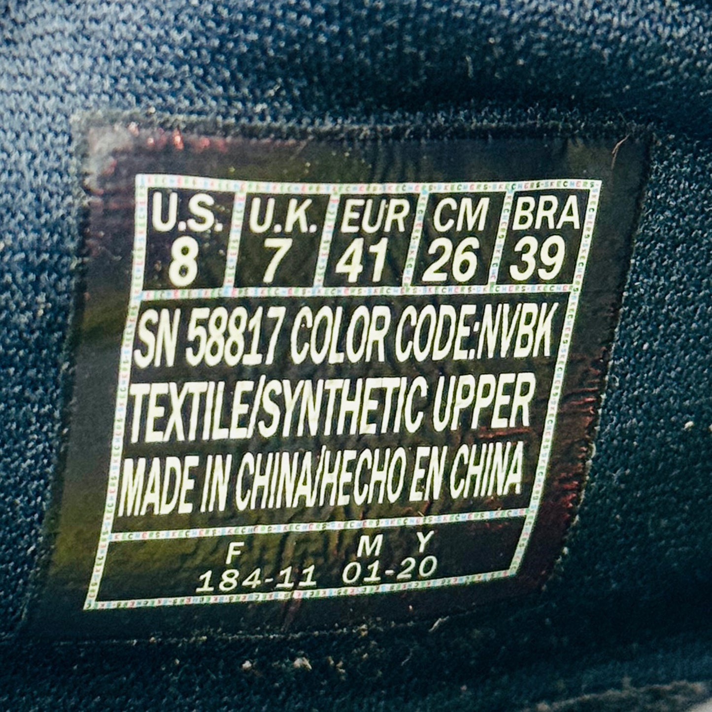 Skechers Streetwear Relaxed Fit Shoes (Size 41) - 58817 NVBK