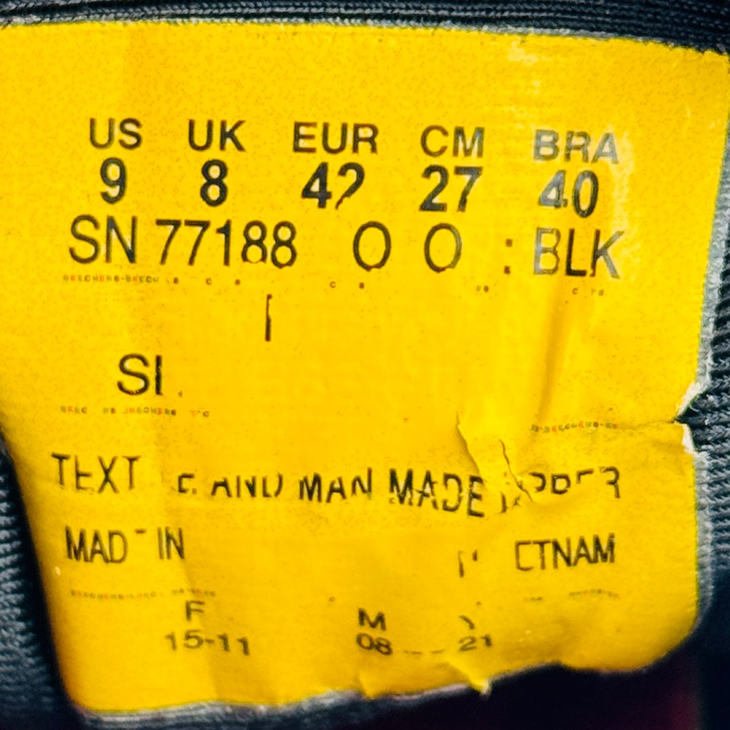 Skechers Work Relaxed Fit: Cessnock SR Shoes (Size 42/42.5) - 77188 BLK