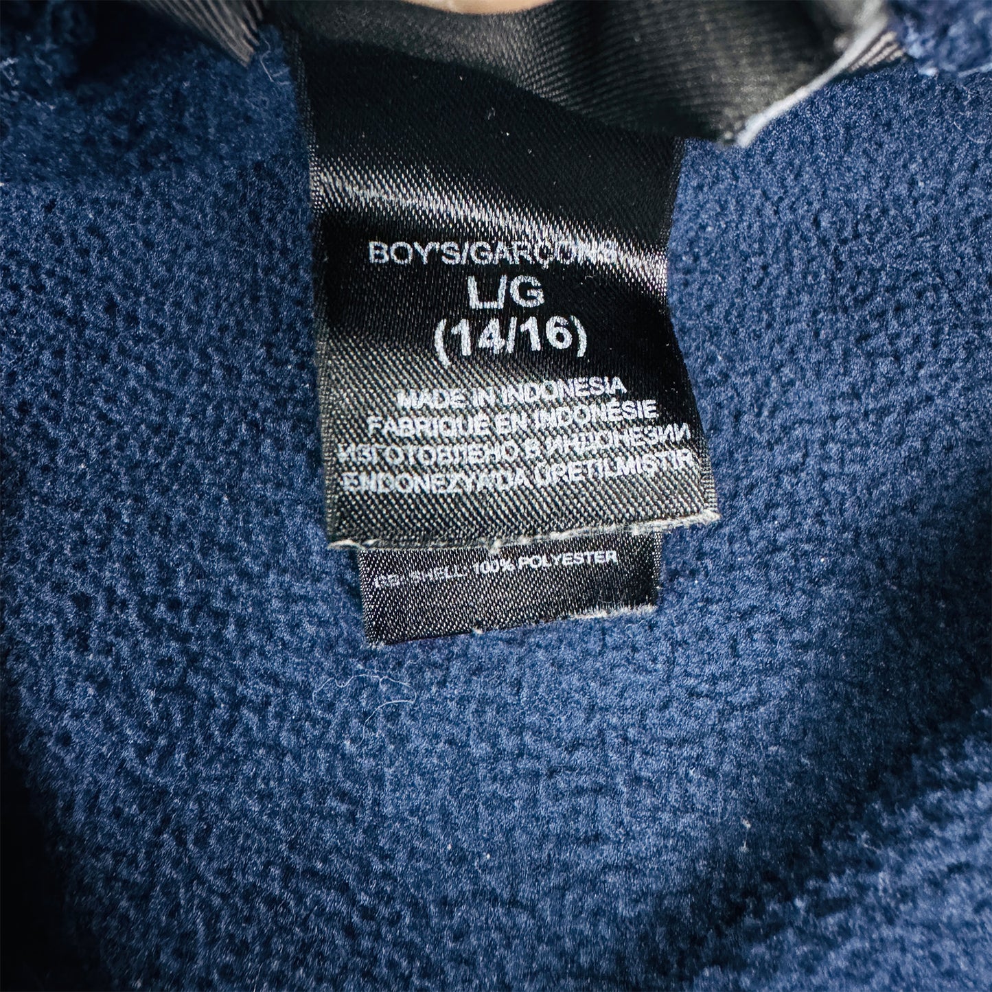 The North Face Men's Navy Blue Fleece Zipper Jacket (Size XS)