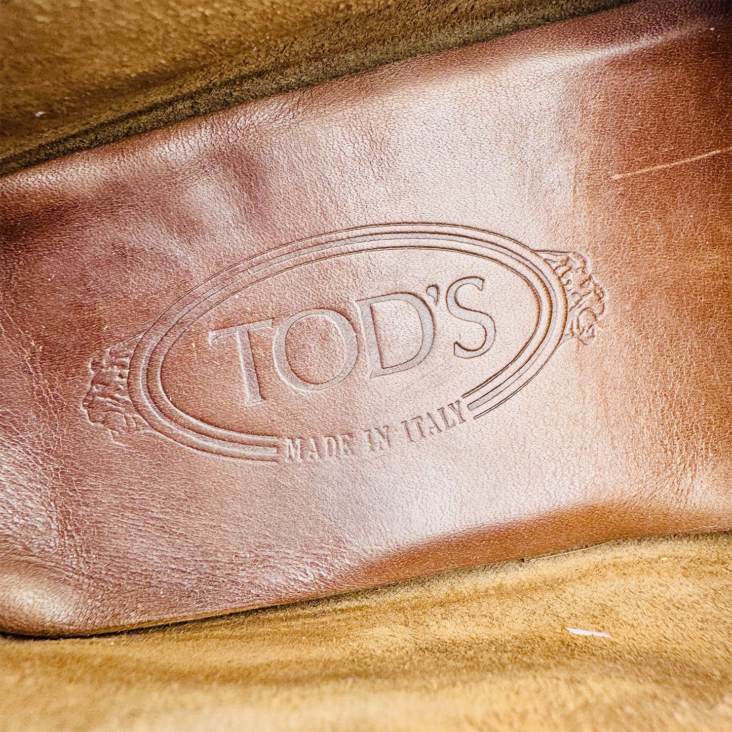 Tod's Men's Braided Bow Brown Loafers (Size 42.5)