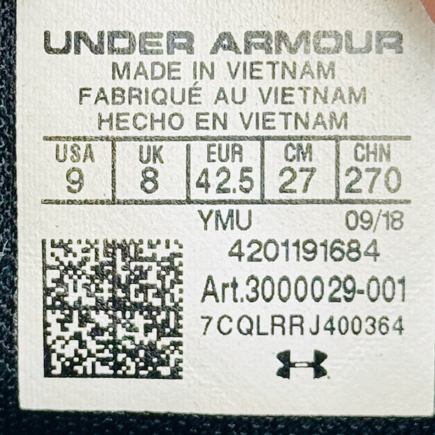 Under Armour Street Encounter 3 Shoes (Size 42.5) - 3000029-001