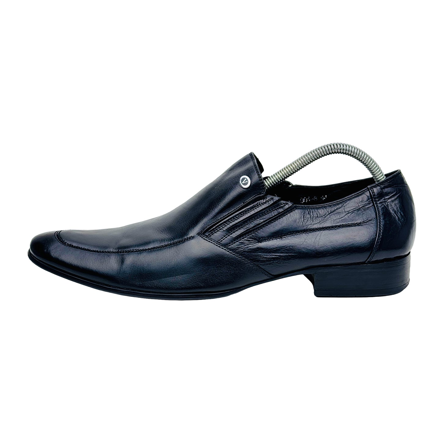 Valentino Men's Black Leather Dress Shoes (Size 44)